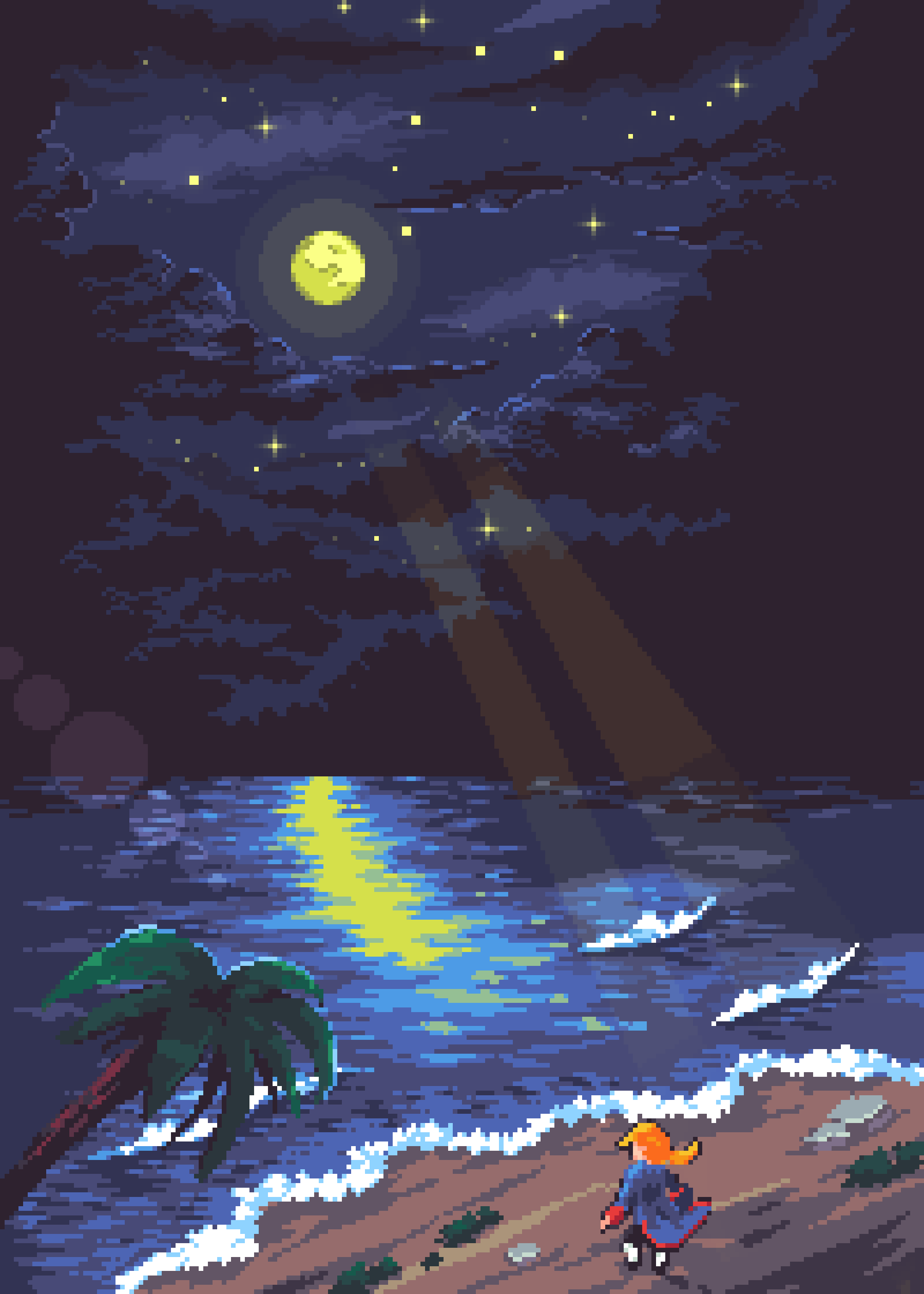 2000x2800 made another pixel art inspired by monkey island, hope you like it!