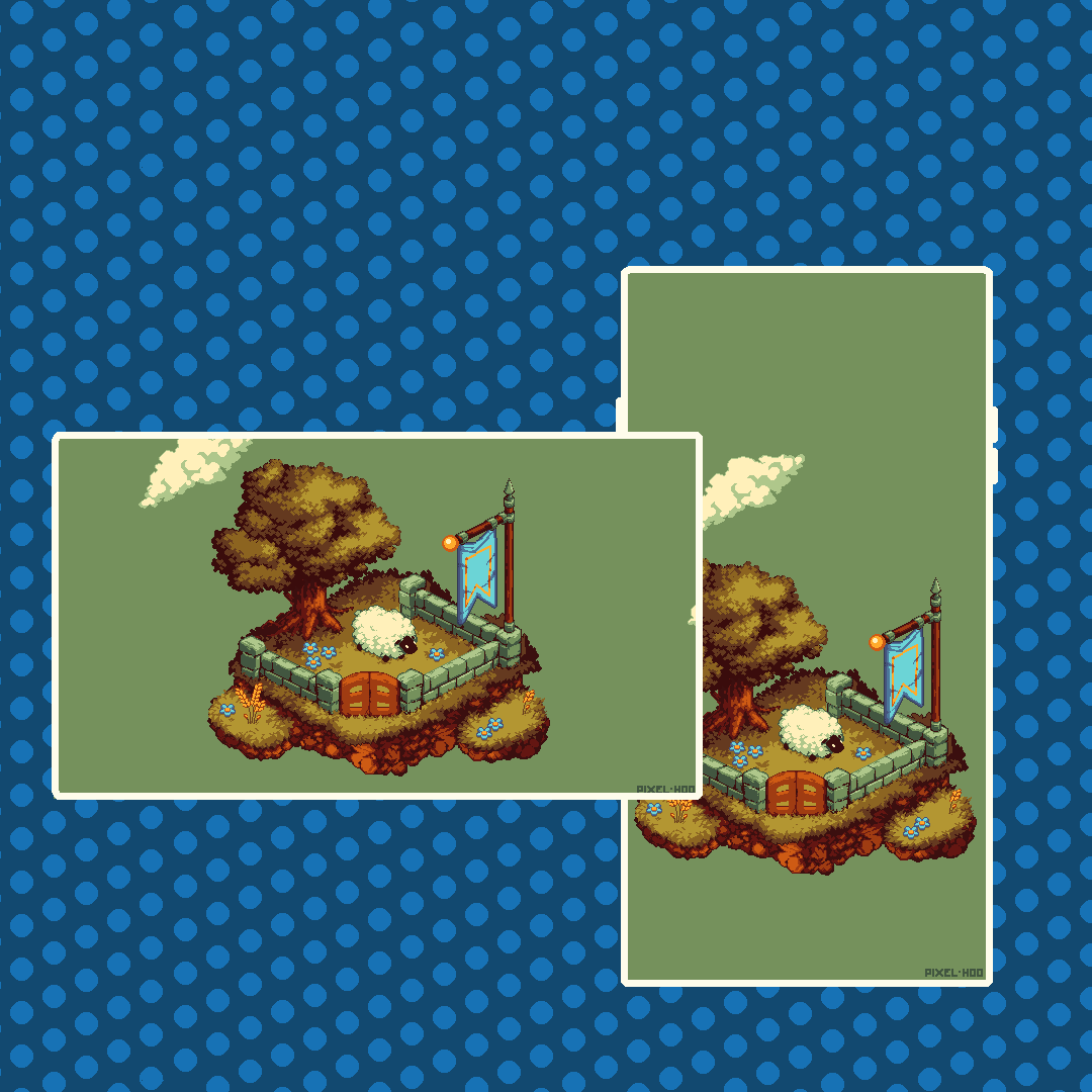 1080x1080 Sheep Island Wallpaper Hoo's Ko Fi Shop