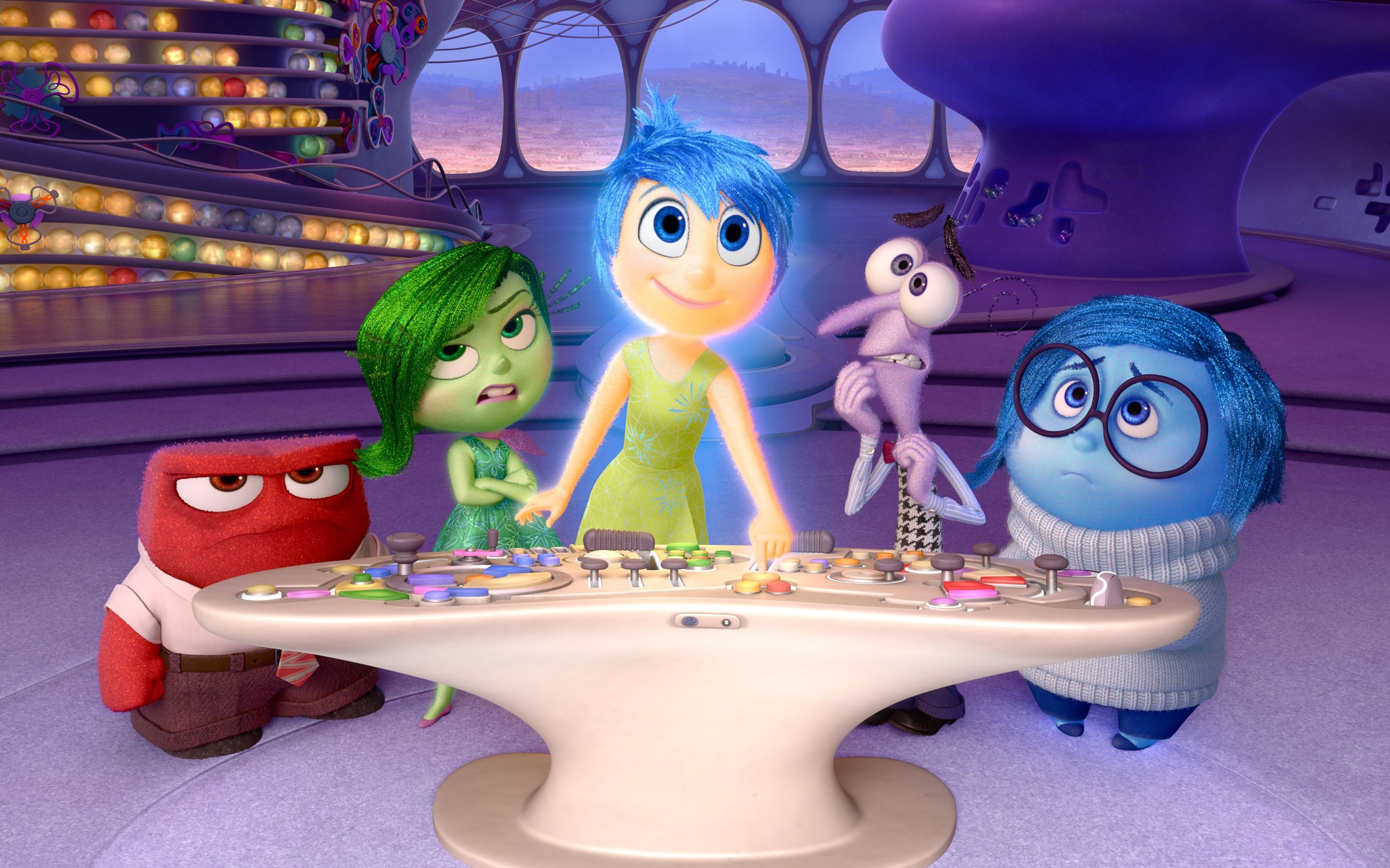 2880x1800 Inside Out Anger Disgust Joy Fear Sadness Wallpaper