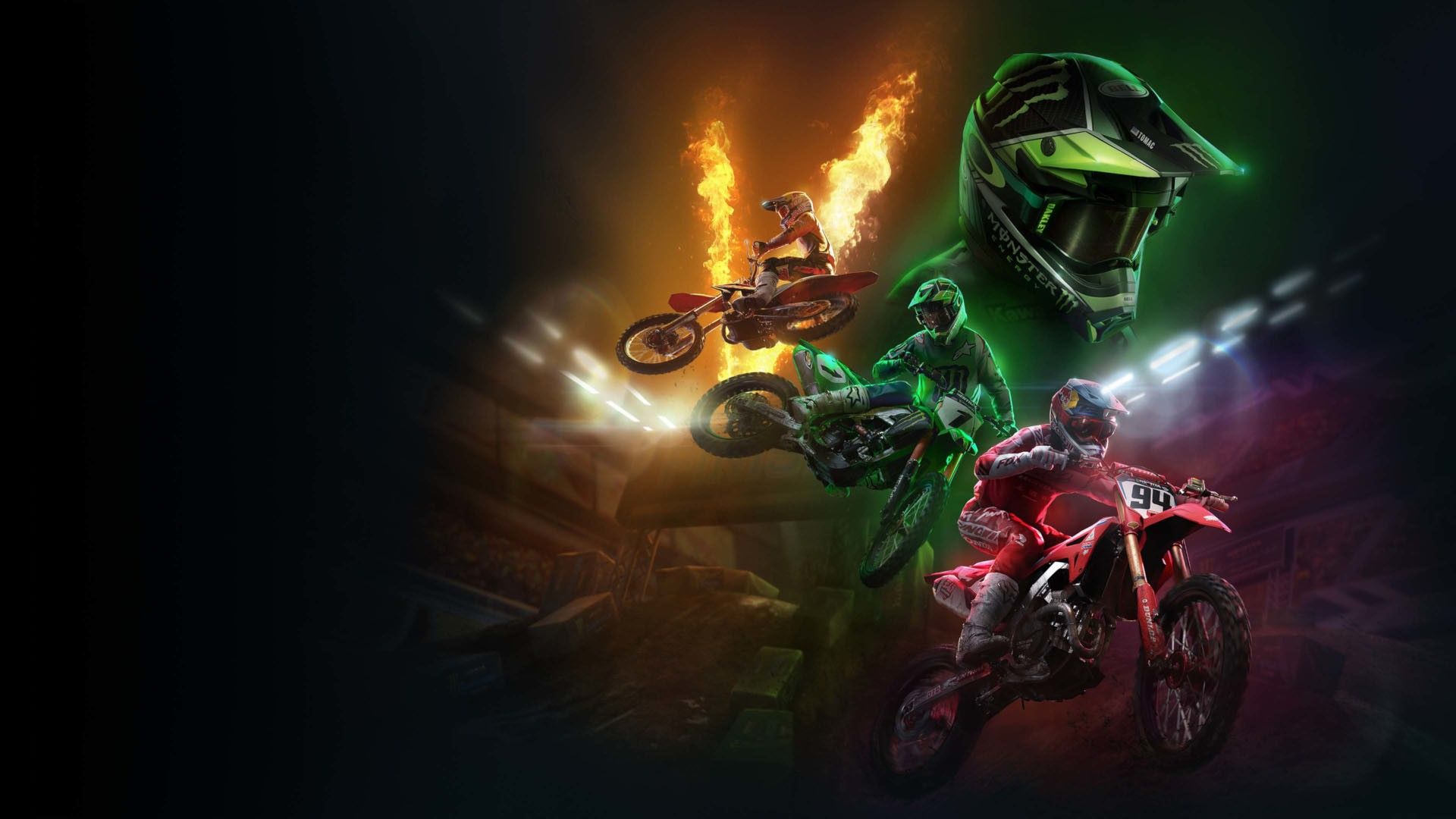 1920x1080 Red Bull KTM HD Monster Energy Supercross Wallpaper