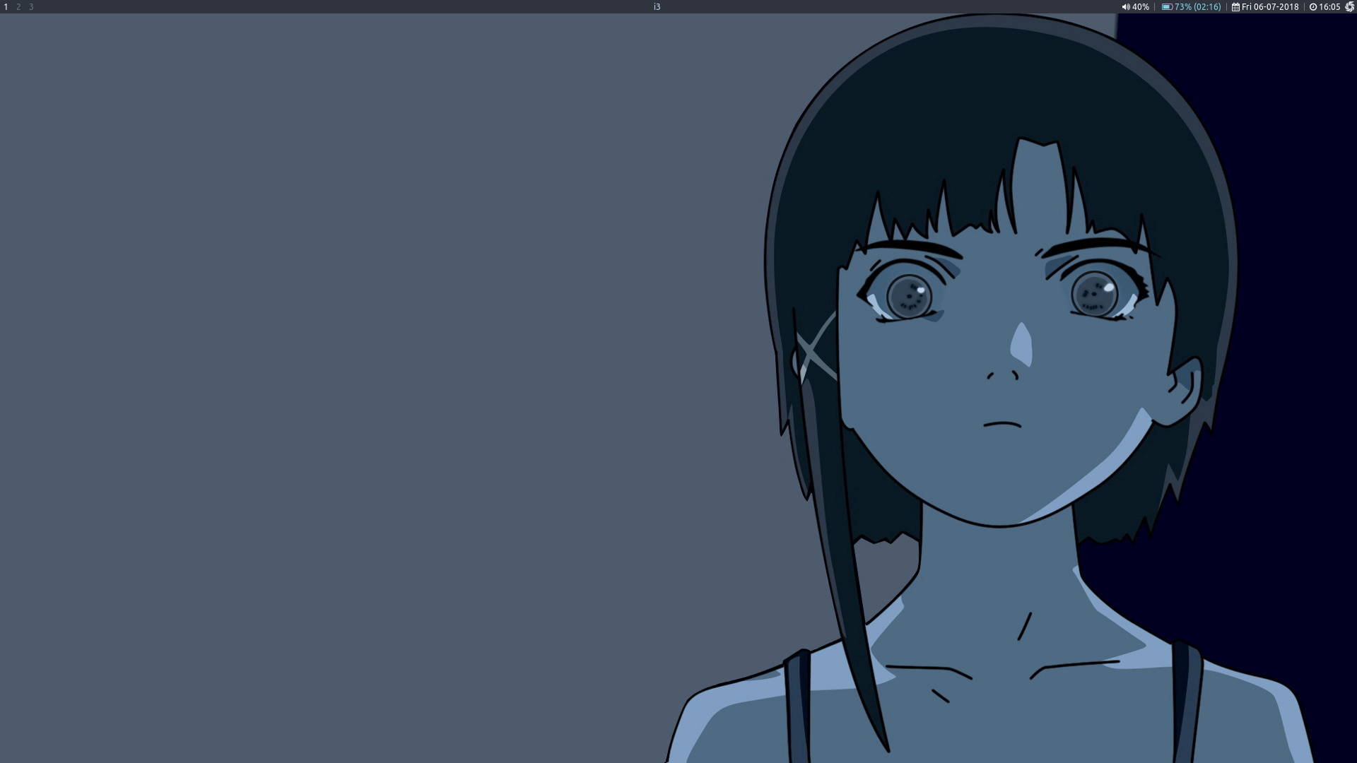 1920x1080 GitHub I3wm Rice BlueLain: My I3wm Rice Serial Experiments Lain · GitHub