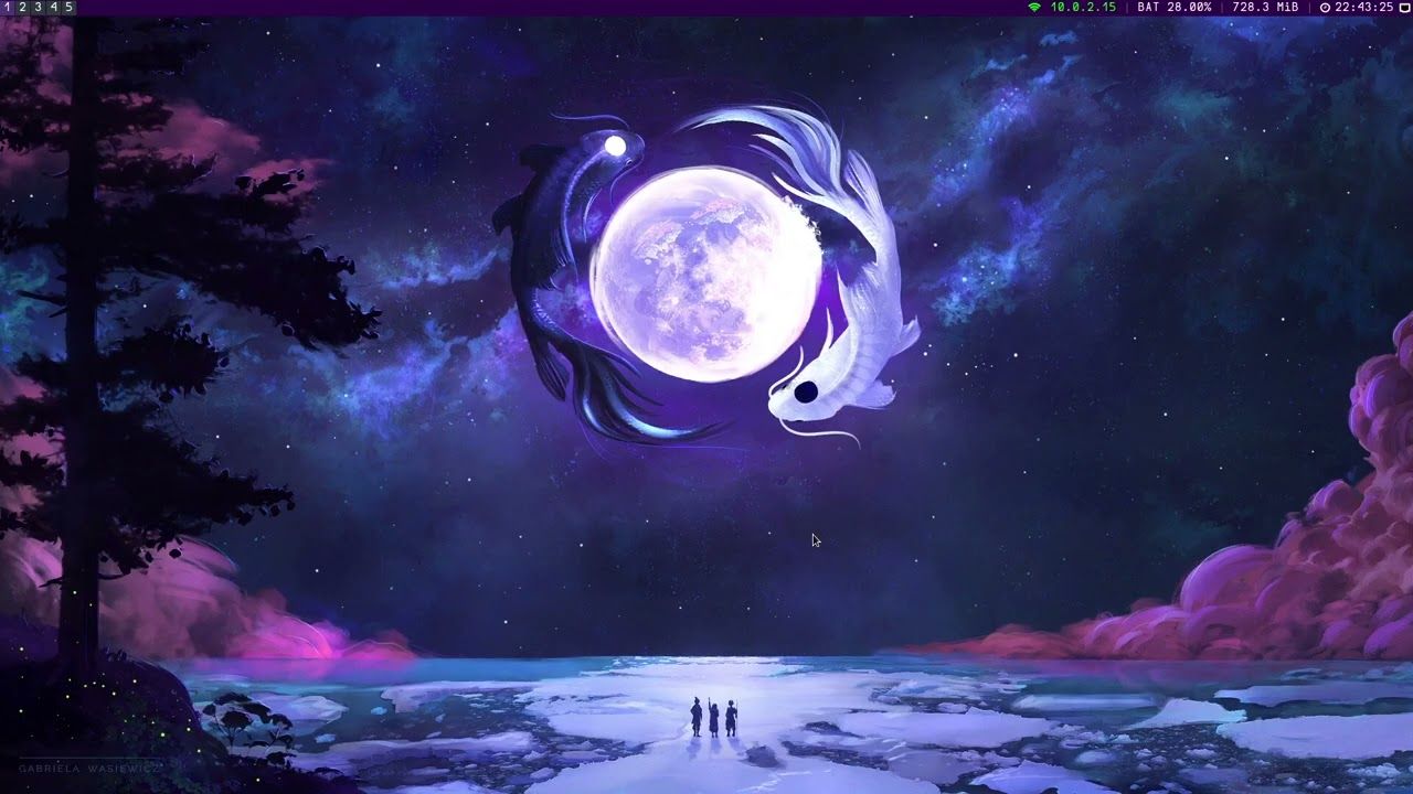 1280x720 Kali Linux Rice (i3 Gaps)