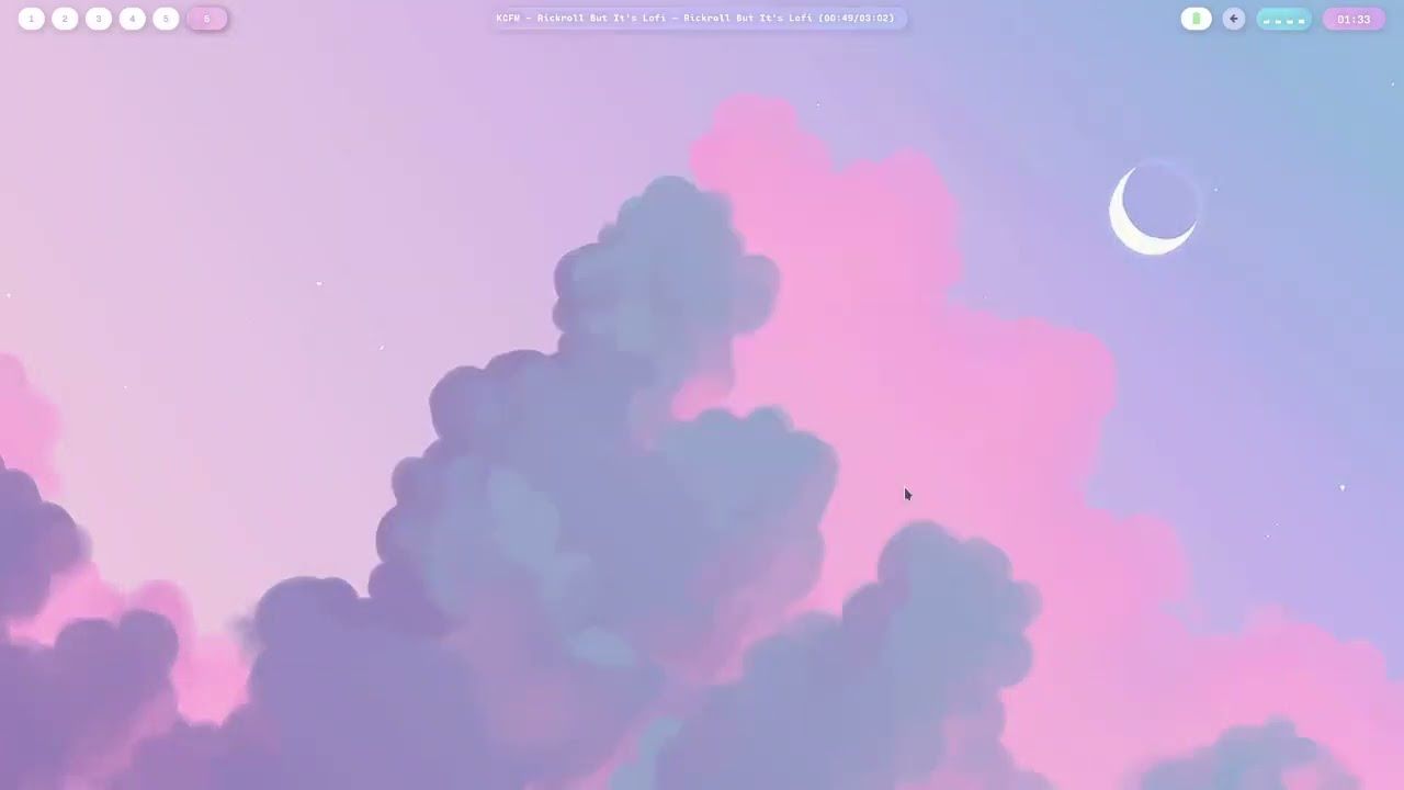 1280x720 [dreamy a pleasant linux rice ☁️