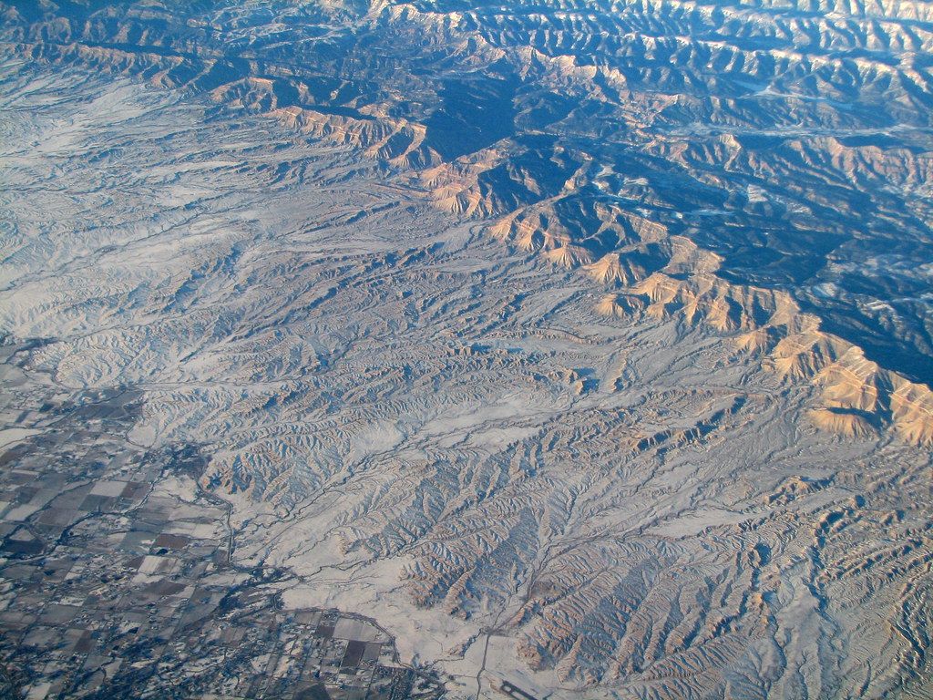 1024x768 Alluvial Fans. We had fantastic views of the West on the wa