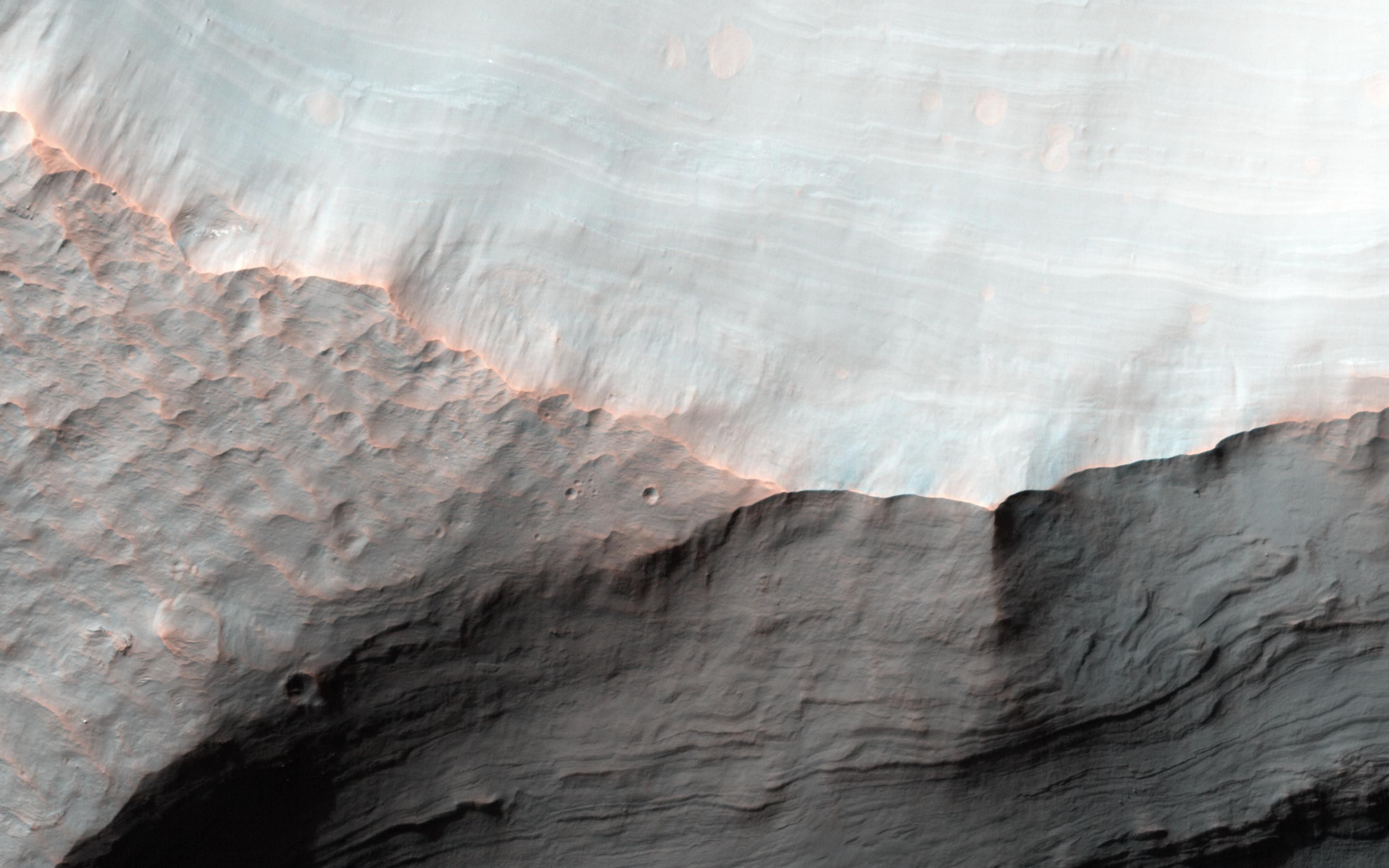 2880x1800 Stratigraphy of Alluvial Fans in Saheki Crater. NASA Jet Propulsion Laboratory (JPL)