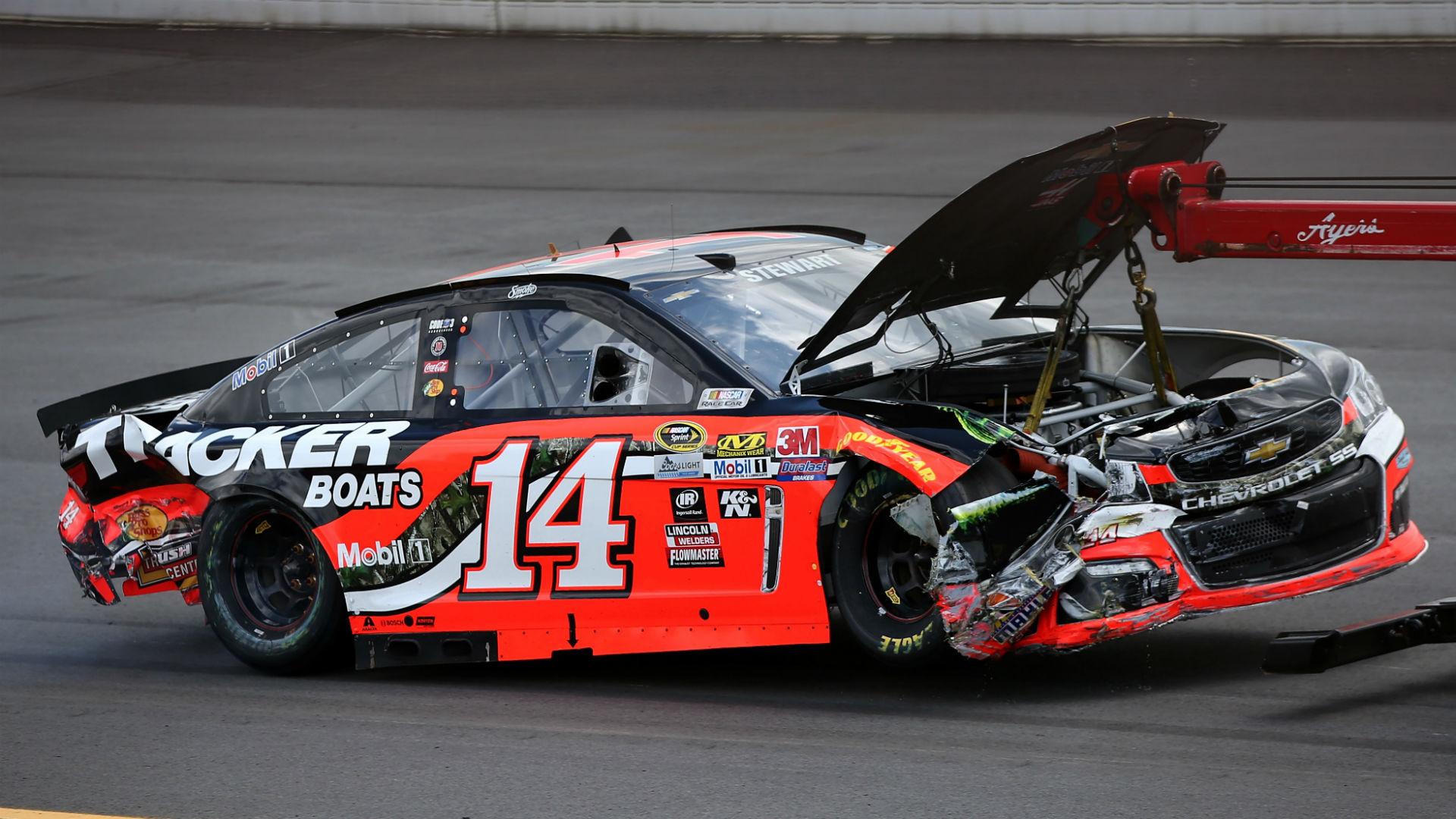 1920x1080 Tony Stewart's Season Best Outing Ends In Crash With Danica Patrick At Pocono