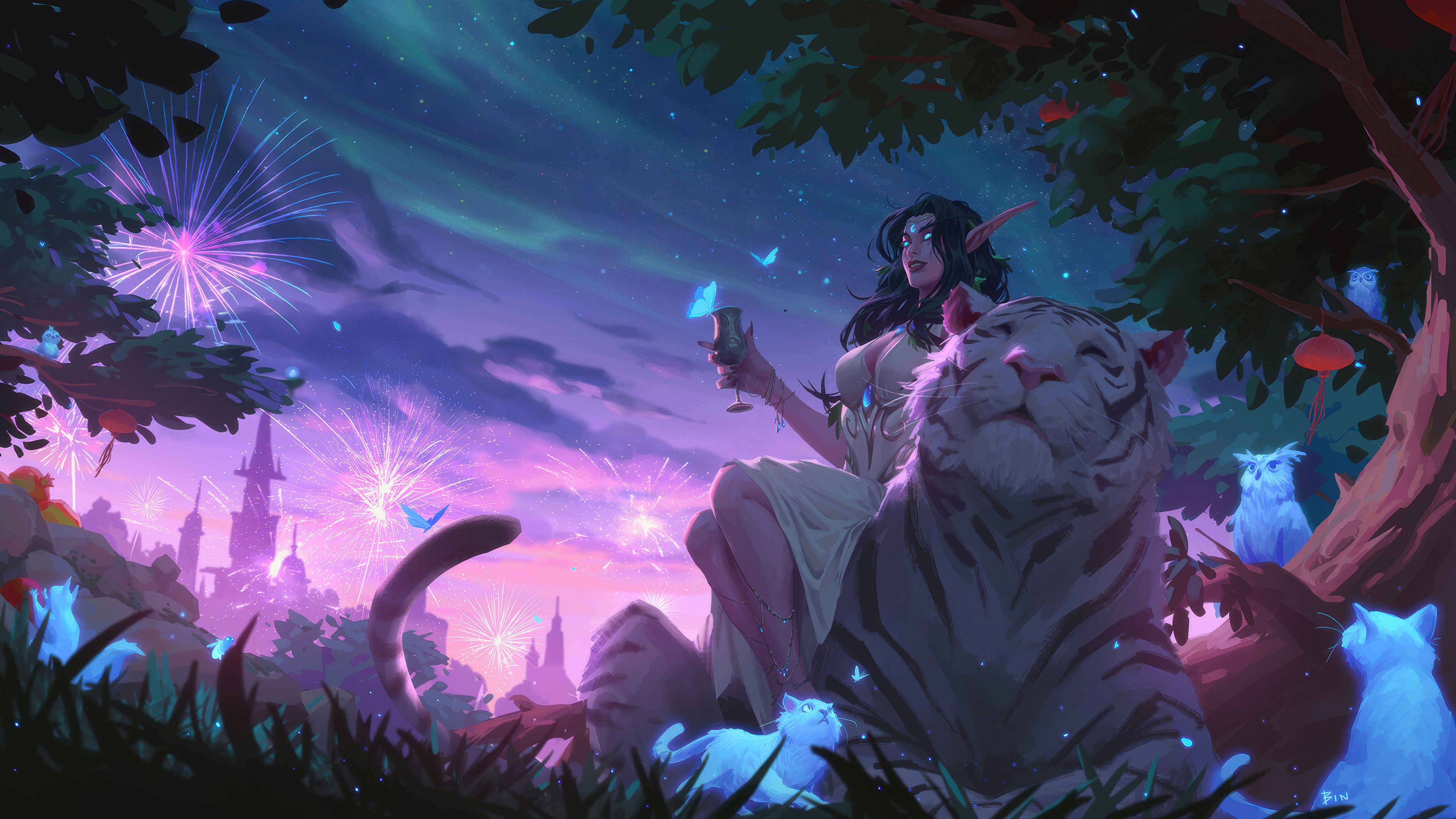3840x2160 Tyrande Whisperwind HD 4K Wallpaper PC & Phone