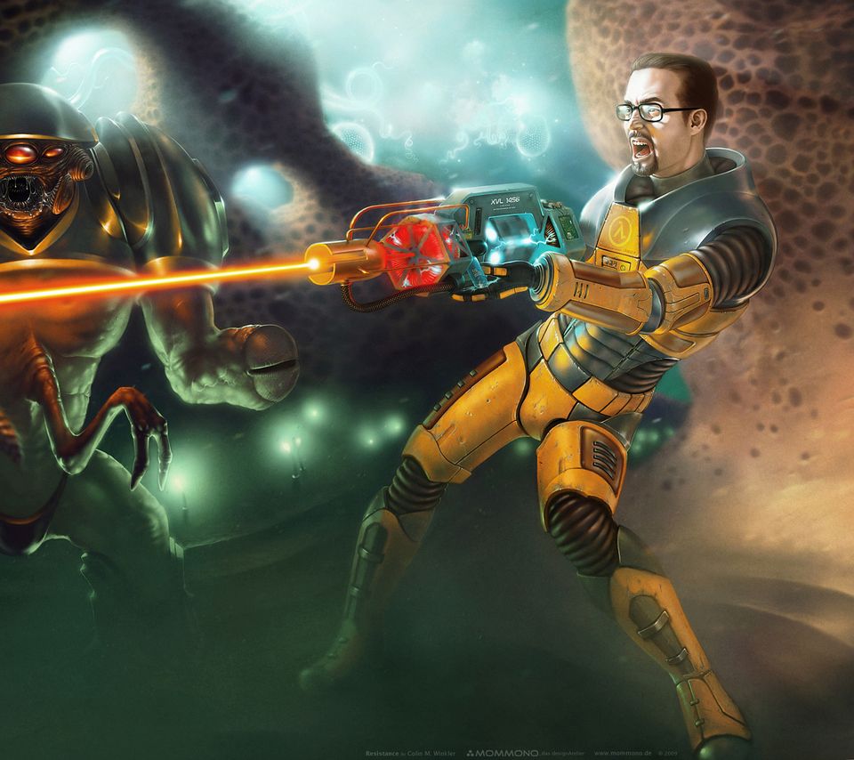 960x854 Download Black Mesa Source Xen Art, Black, Mesa, Source, Xen, Art, Half life, Gordon Wallpaper in 960x854 Resolution