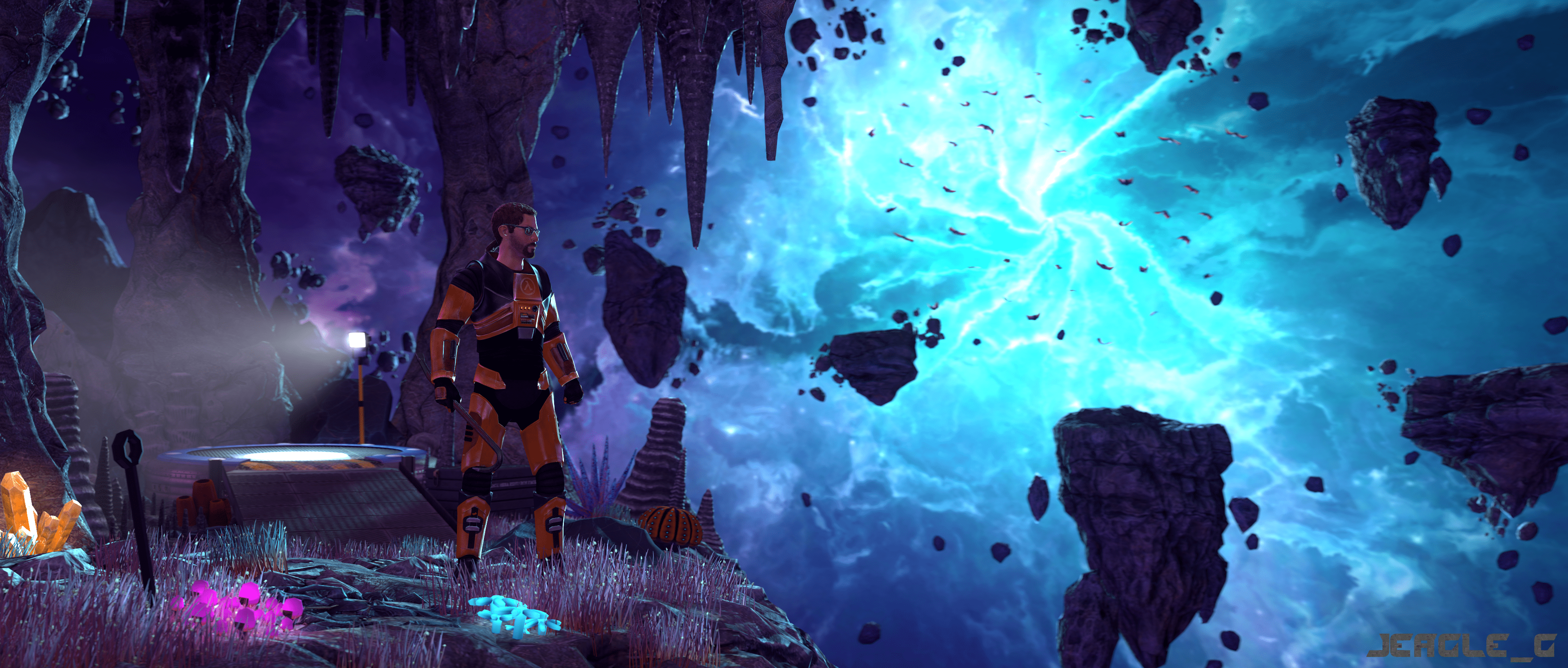 3840x1635 XEN Half Life Tribute