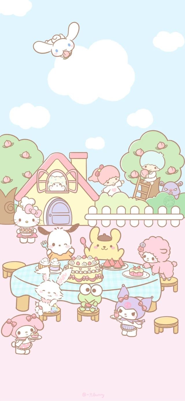 640x1385 iPad Sanrio Wallpaper