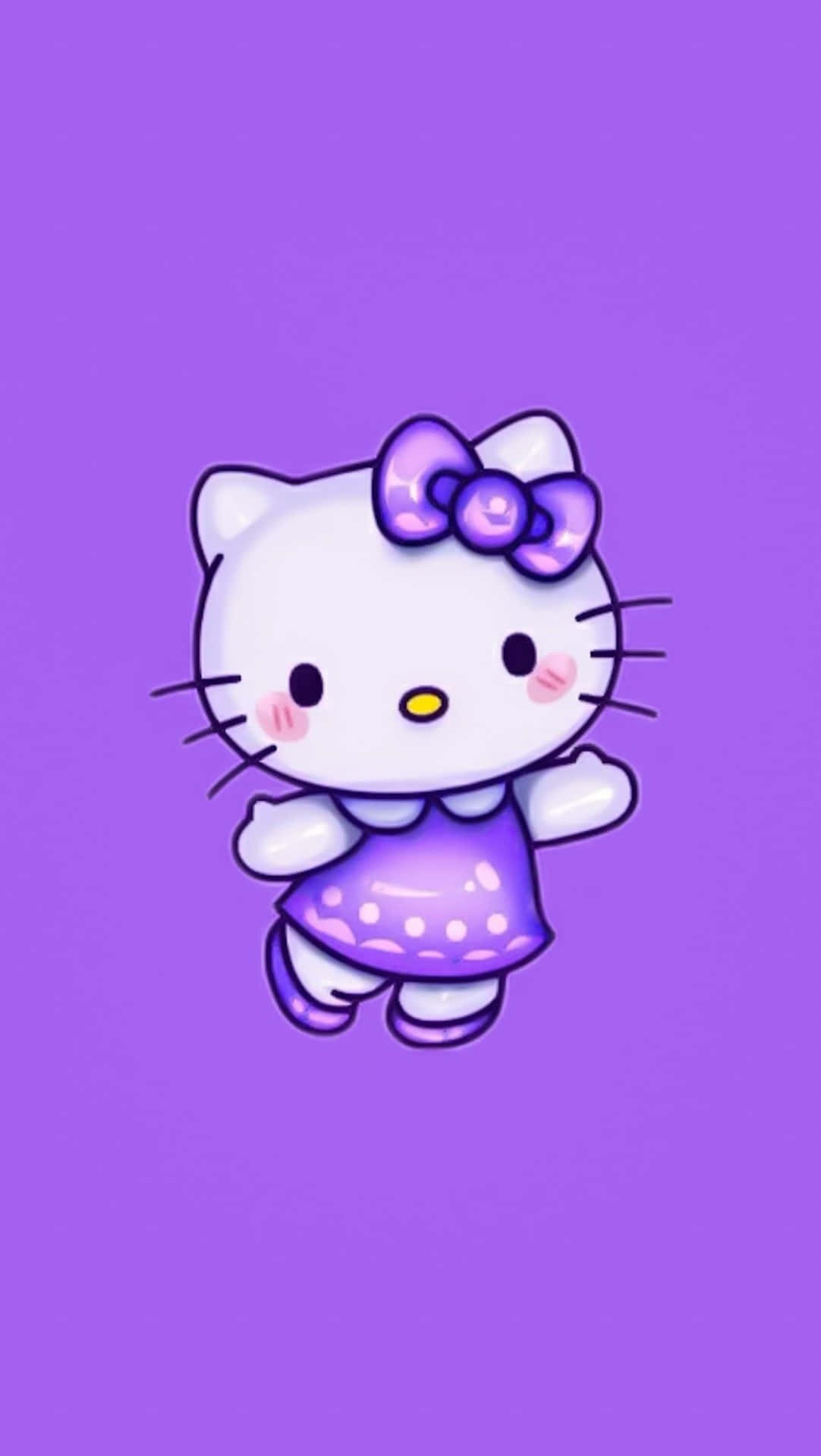 1082x1920 Purple Hello Kitty Wallpaper