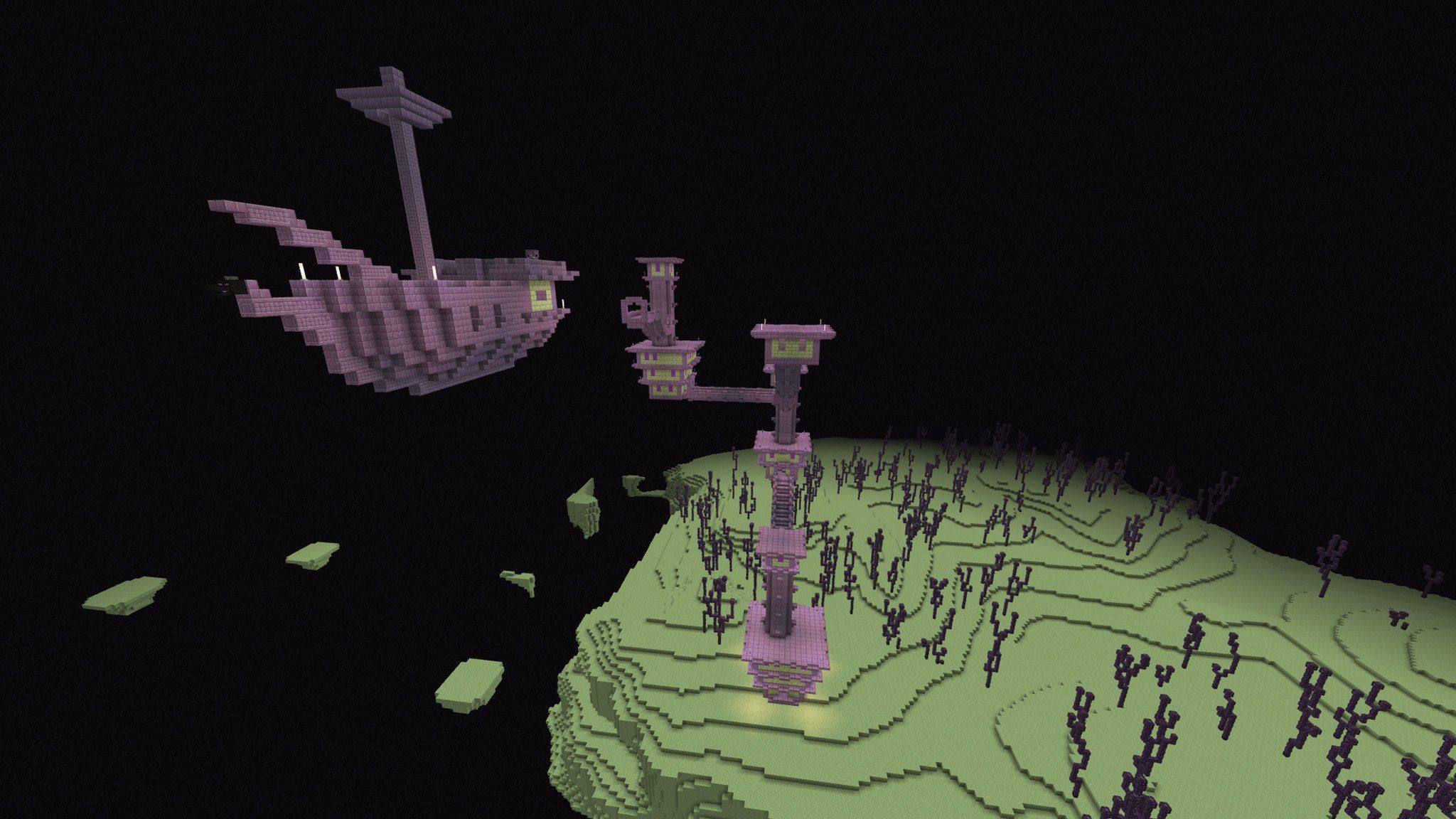 2048x1152 Minecraft Guide to the End: World, cities, monsters, ender dragon, loot, and more