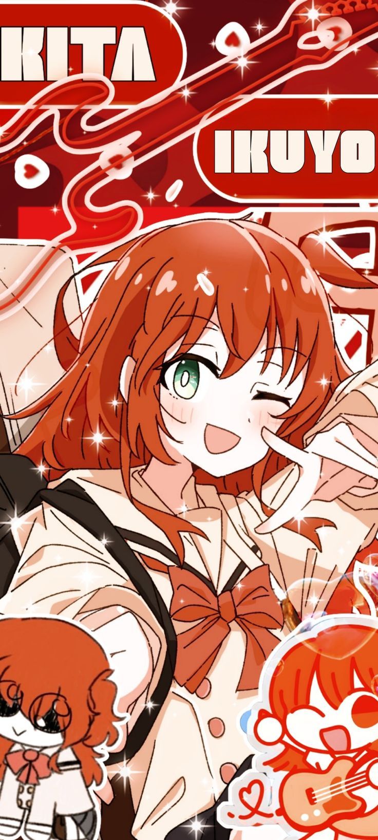 736x1635 Bocchi The Rock: Kita Ikuyo Wallpaper