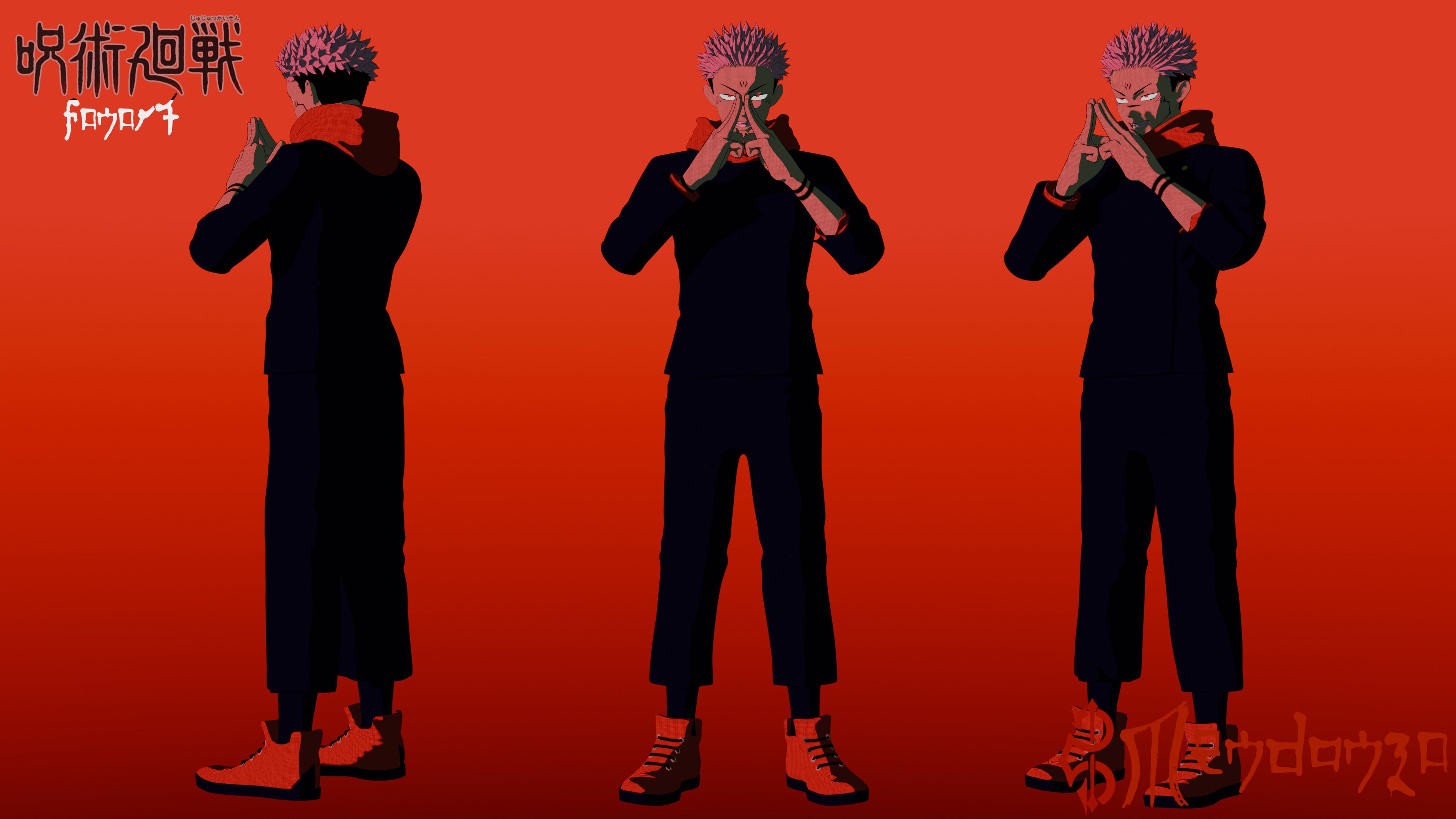 3840x2160 sukuna shibuya incident 3D model 3D model rigged
