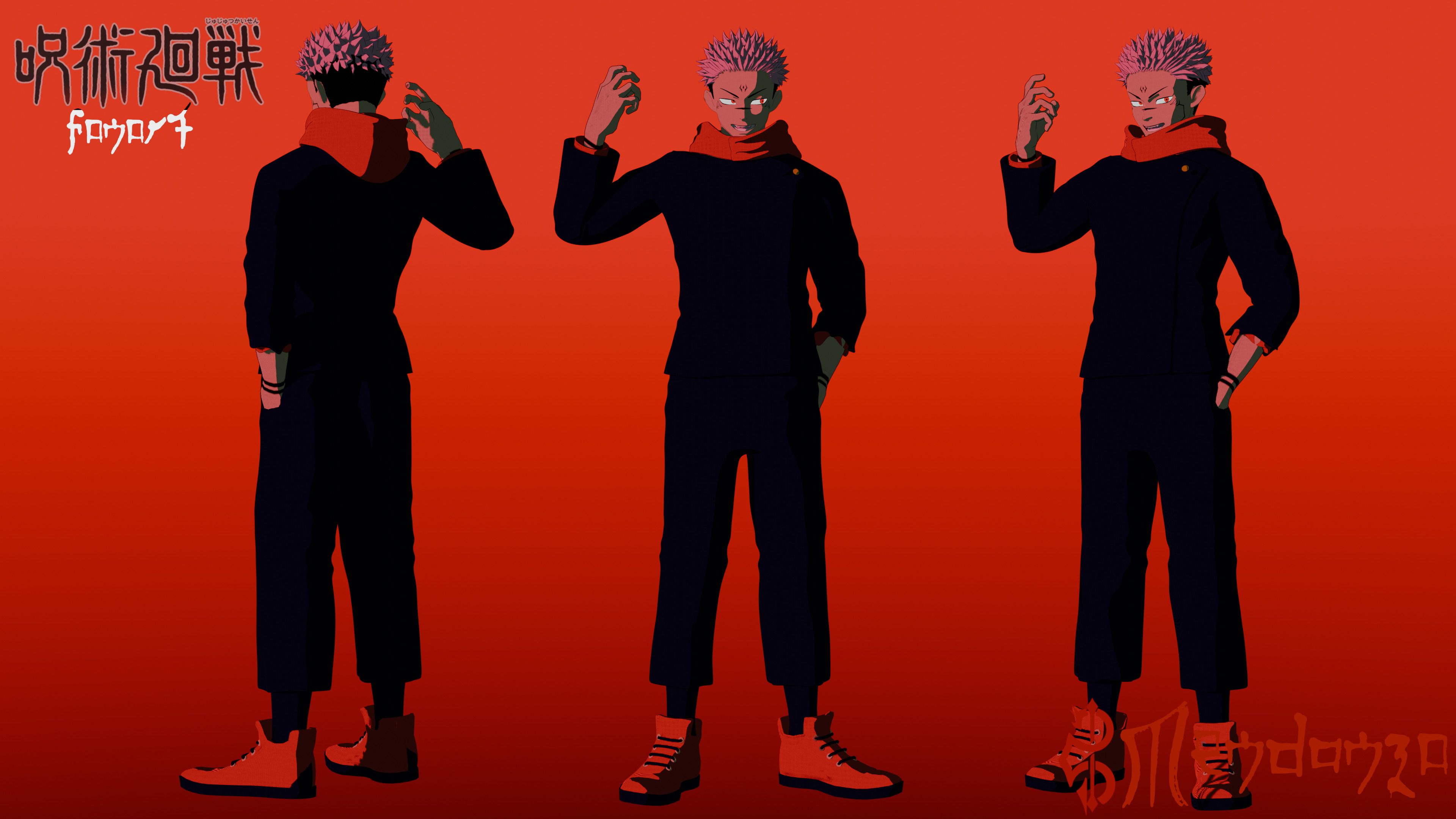 3840x2160 sukuna shibuya incident 3D model 3D model rigged