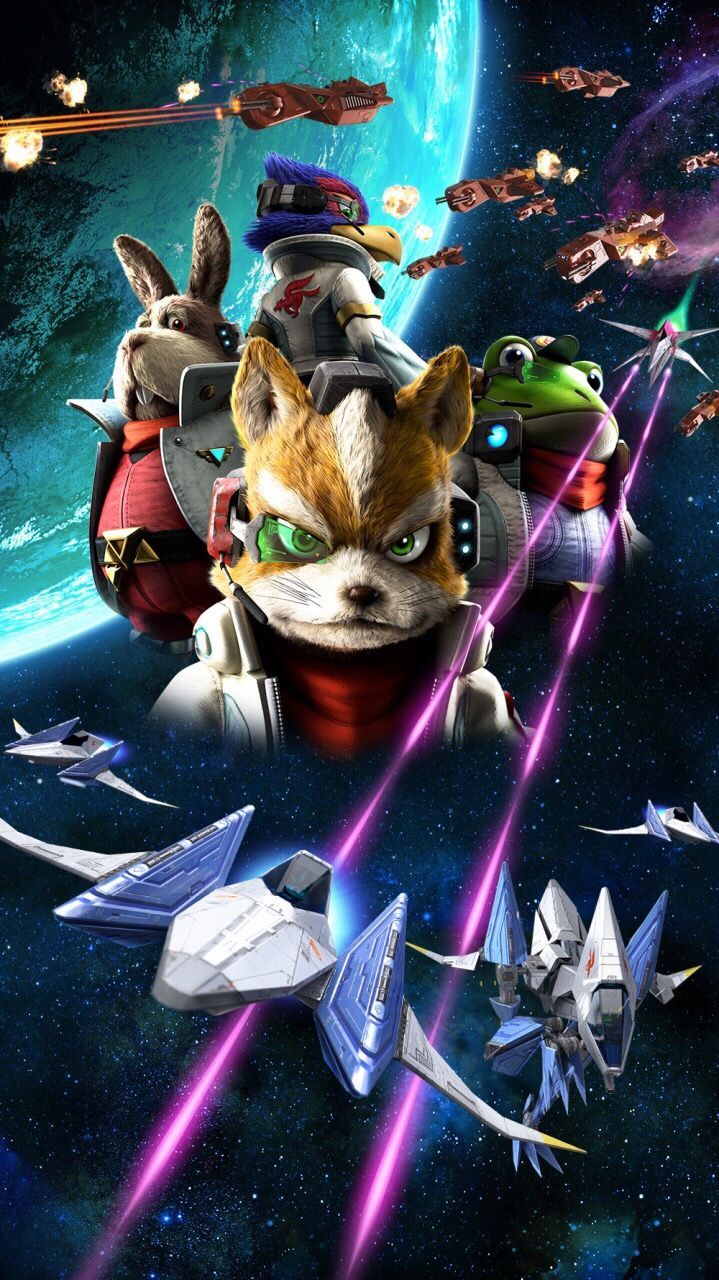 719x1280 Nintendo's LINE account releases two Star Fox mobile wallpaper