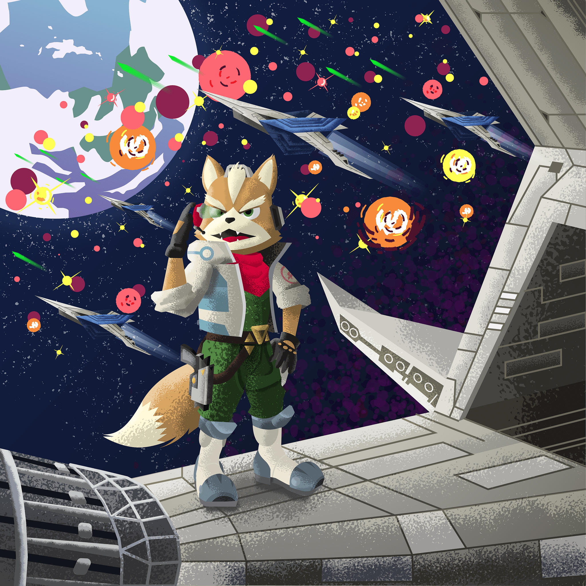 2048x2048 Fox McCloud by Arnulfo González on Dribbble