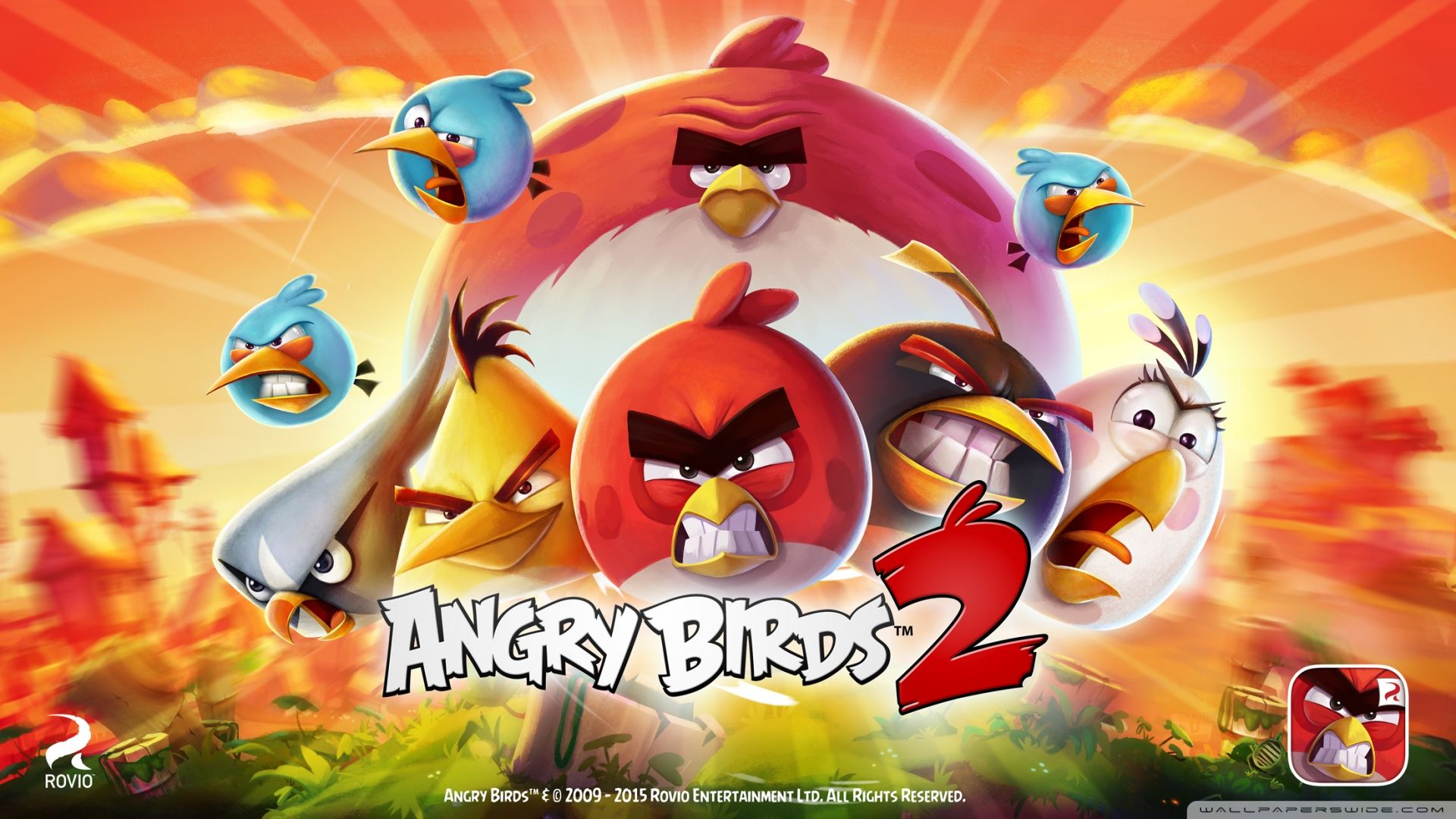 1920x1080 Angry Birds 2 The Flock 4K UHD Wallpaper for UltraHD Desktop and TV : Smartphone and Tablet Devices