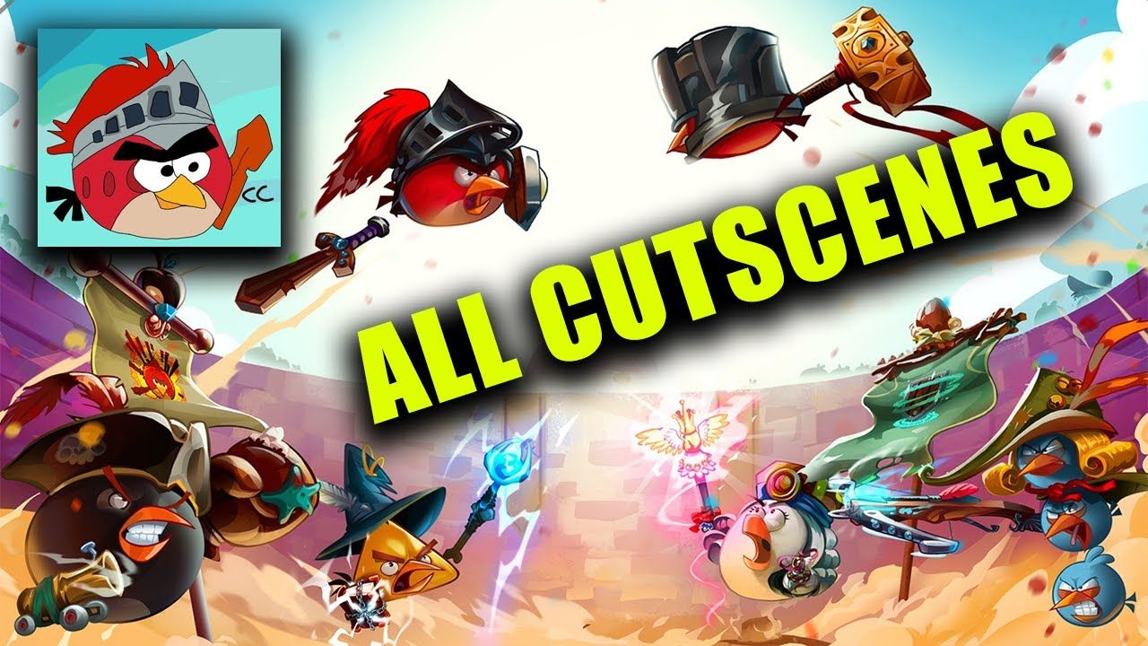 1280x720 Angry Birds Epic Game Cutscenes (100% Main Story) All Birds, Eggs, Pigs