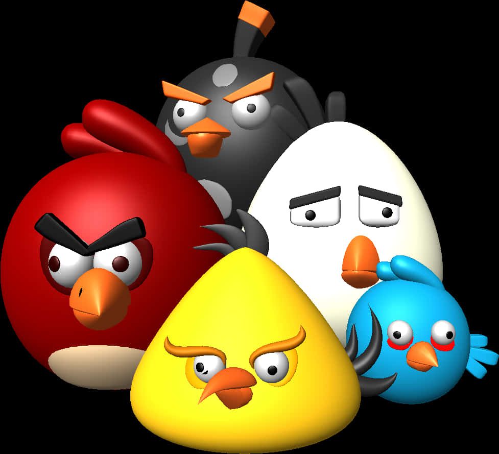 977x889 Download Angry Birds Characters Group
