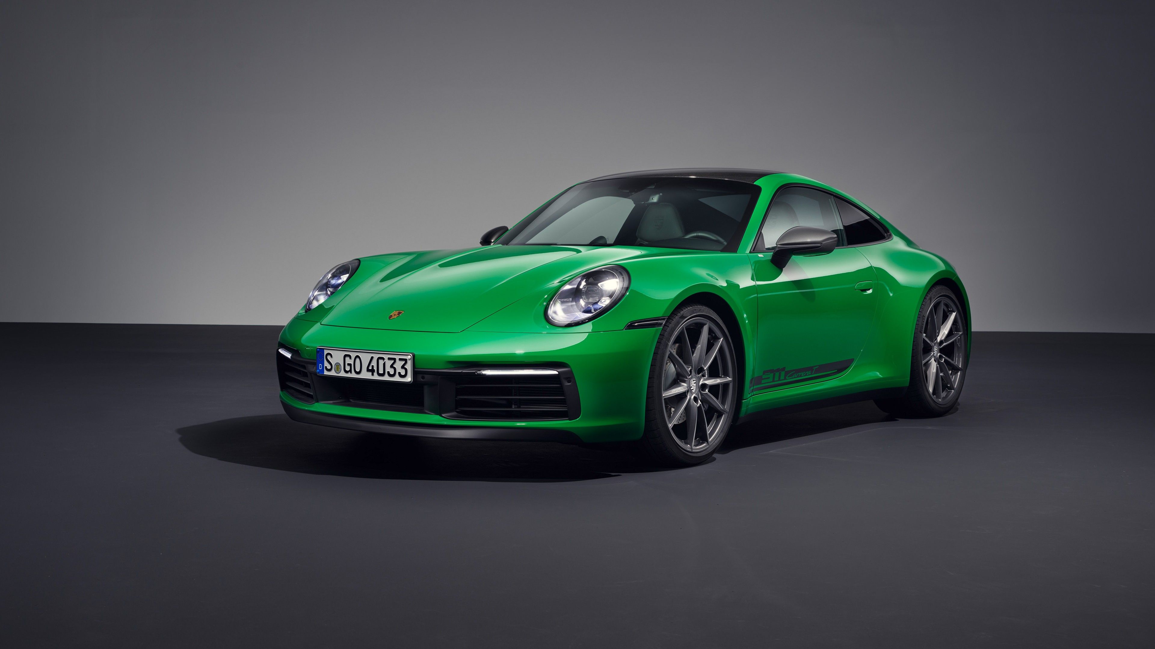 3840x2160 Green Porsche 911 Carrera T 2022 Car 4K HD Cars Wallpaper