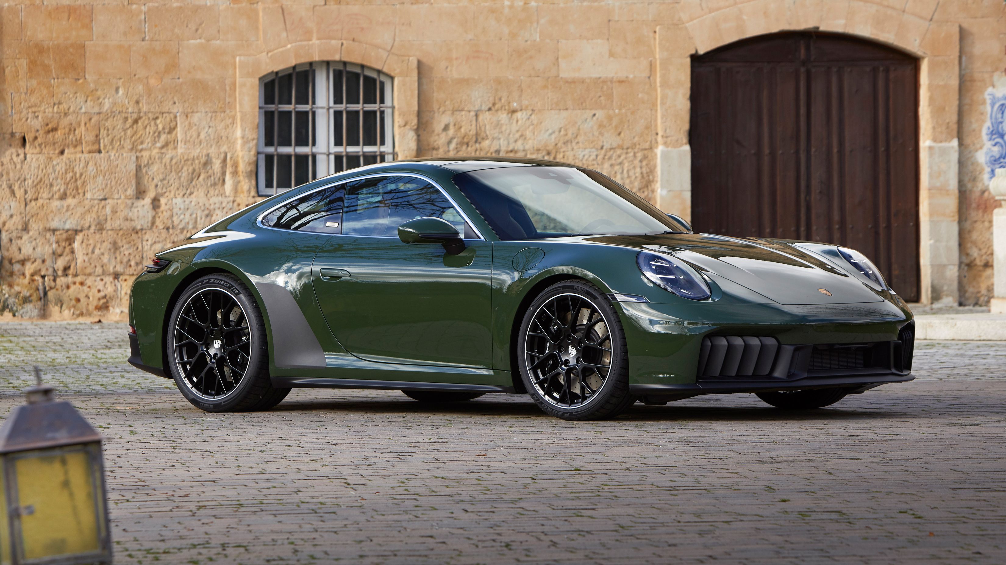 3300x1856 Most Popular Porsche 911 Carrera Dark Green Wallpaper
