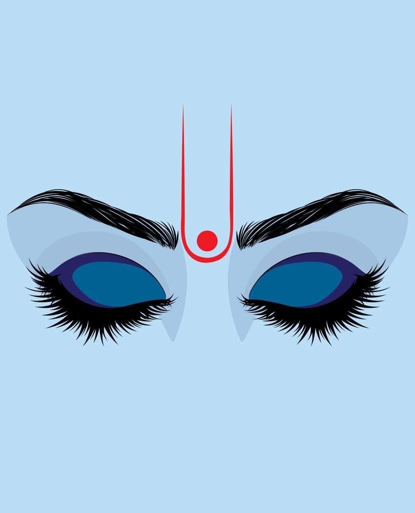 810x1000 Lord Krishna Eyes Wallpaper