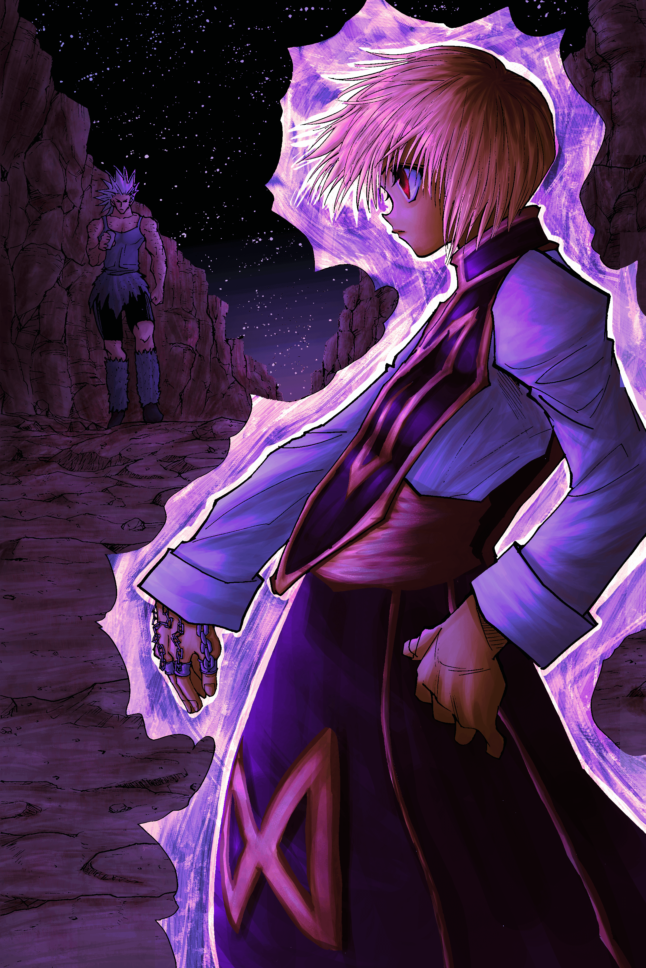 2134x3200 Kurapika vs Uvogin