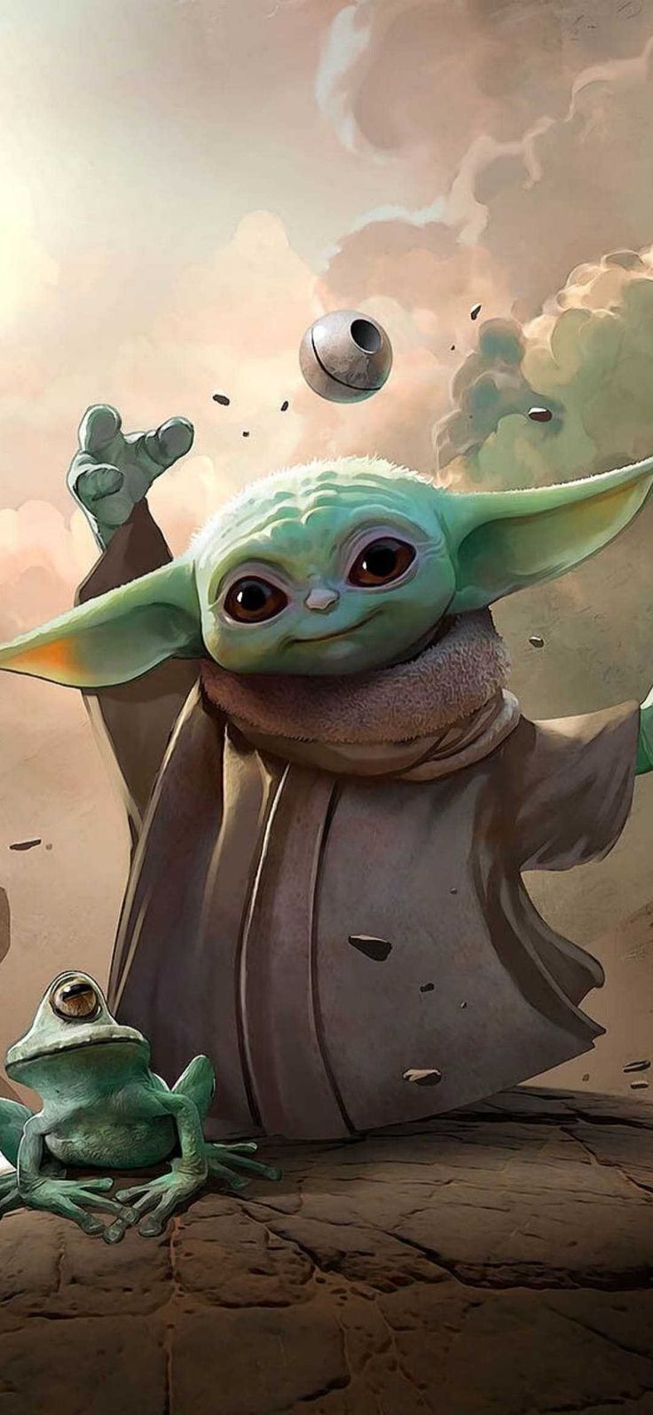 736x1594 Baby Yoda Wallpaper