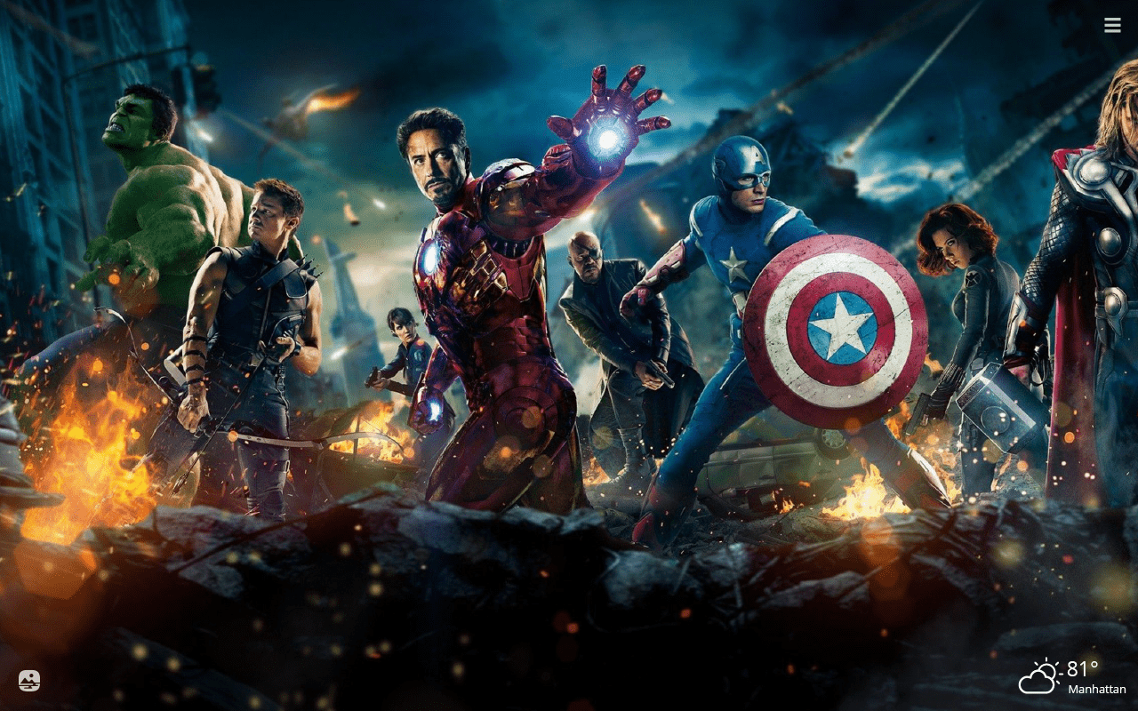 1280x800 Marvel Superheroes HD Wallpaper New Tab