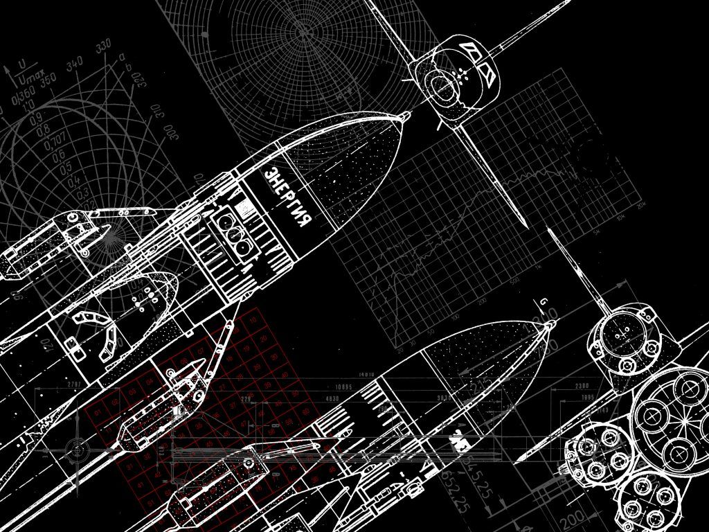 1024x768 Black Blueprint Background Texture (JPG)