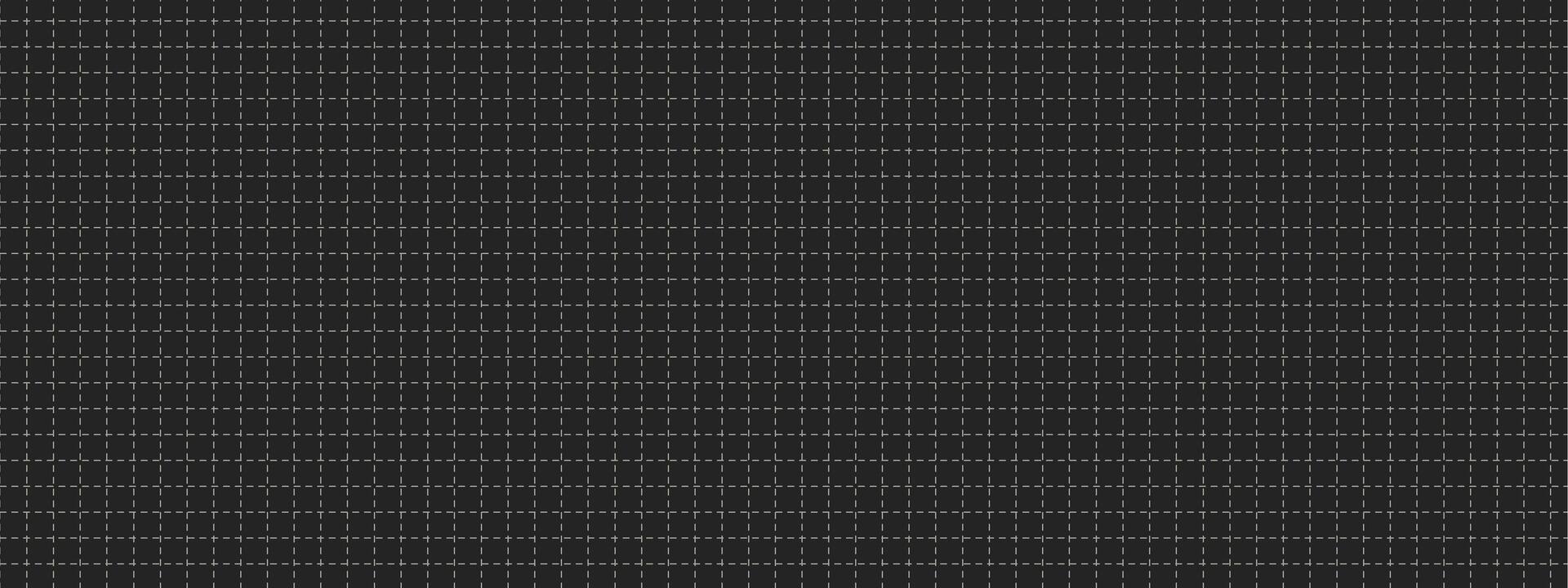 1920x720 Paper background with grid and blueprint pattern. Graph layout used for technical drawing, line art, and educational design. black and white illustration