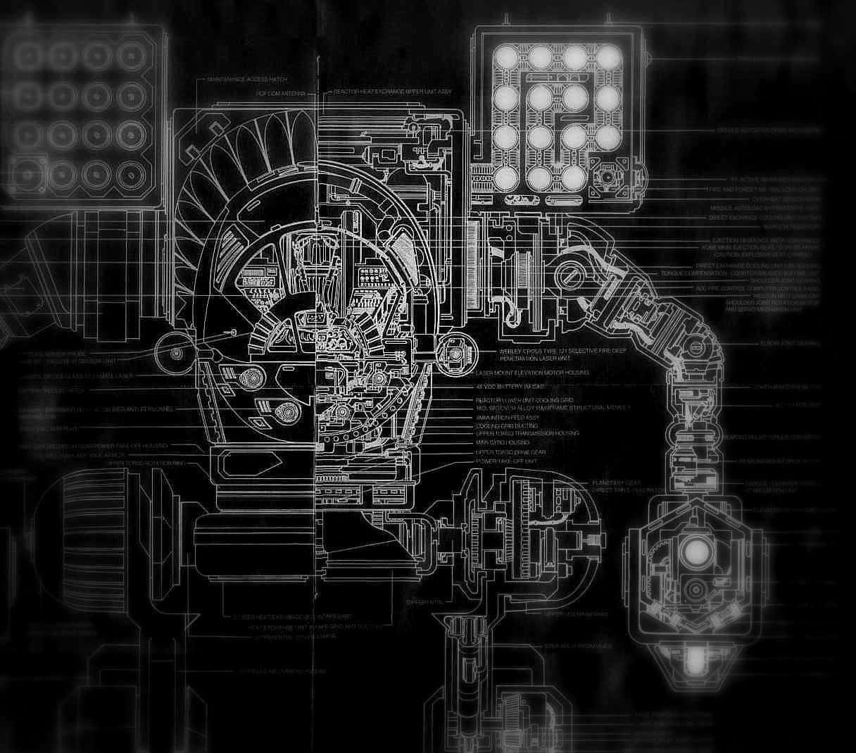 1216x1069 Blueprint Background