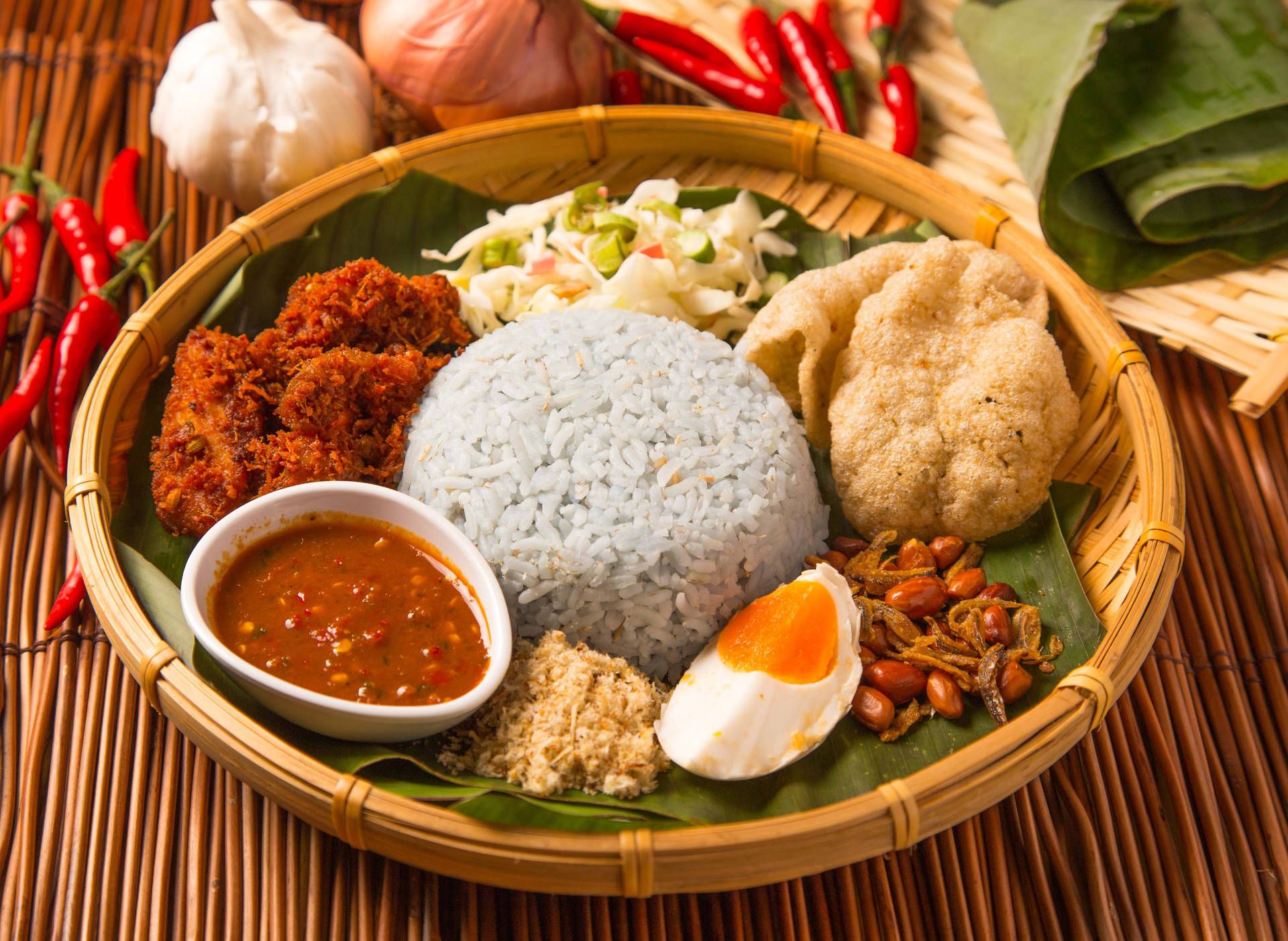 1920x1404 Nasi Lemak Background