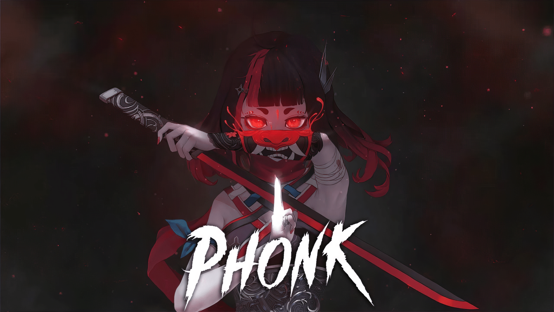 1920x1080 Phonk Ninja: Dark Anime HD Wallpaperx1080