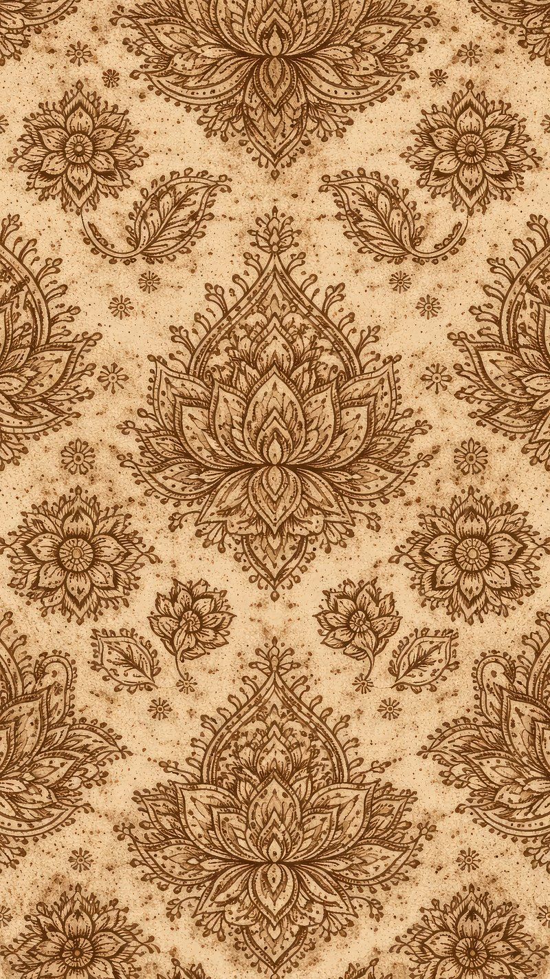 800x1422 Mandala Brown Background Image Wallpaper