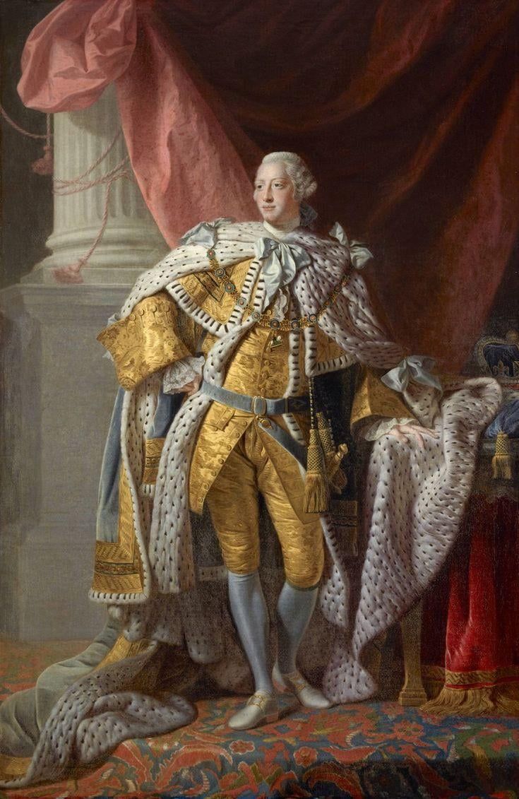 735x1131 favorite portrait of a British monarch? Mines George III