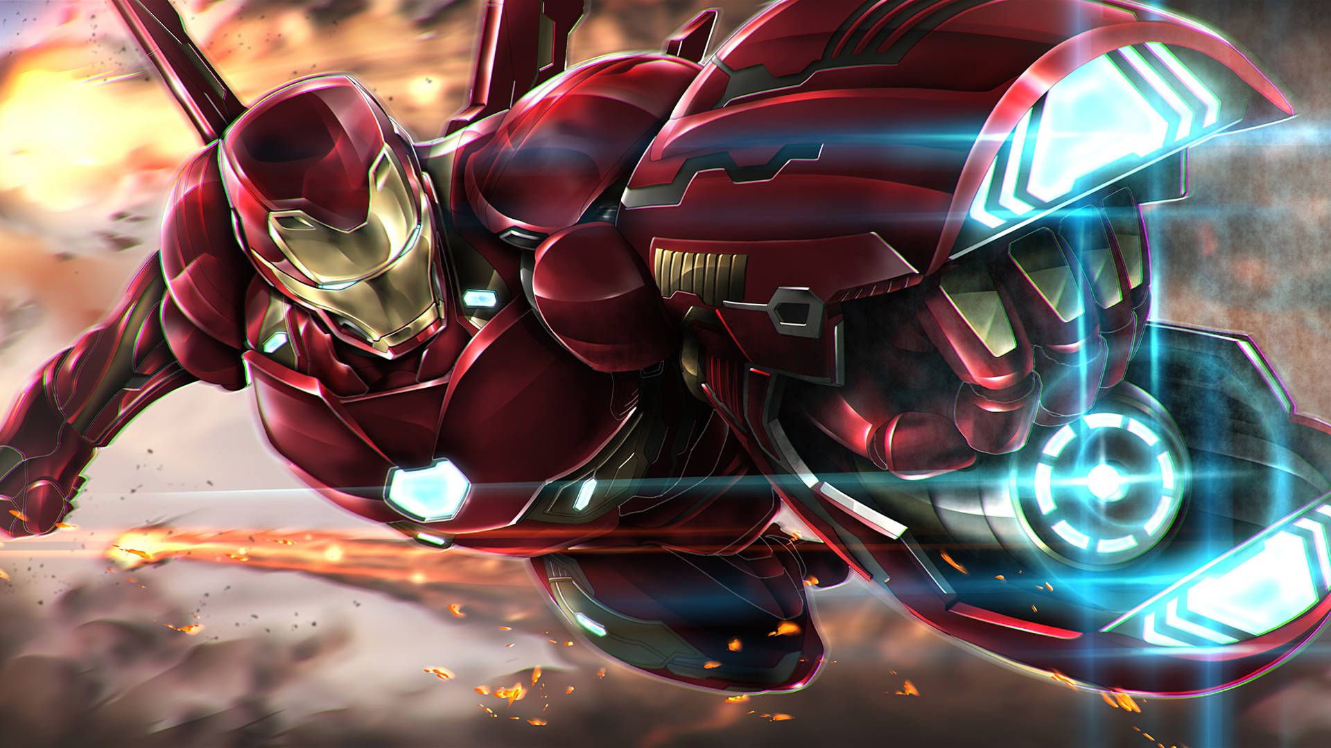 1920x1080 Download Iron Man Cannon Marvel PC Wallpaper