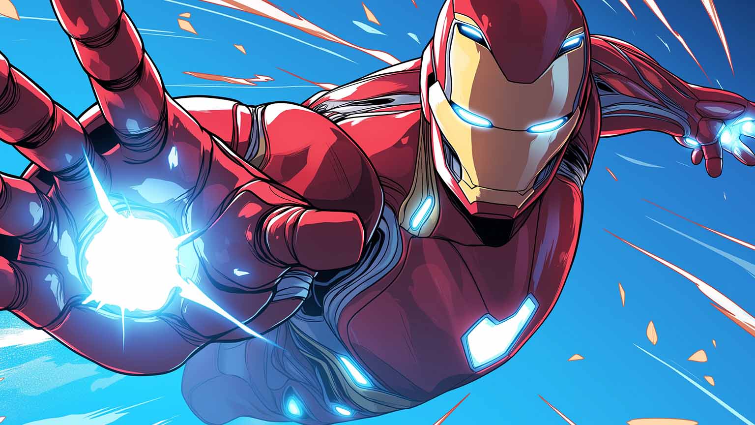 1536x864 Free Marvel Iron Man Repulsor Charging Desktop Wallpaper 4K