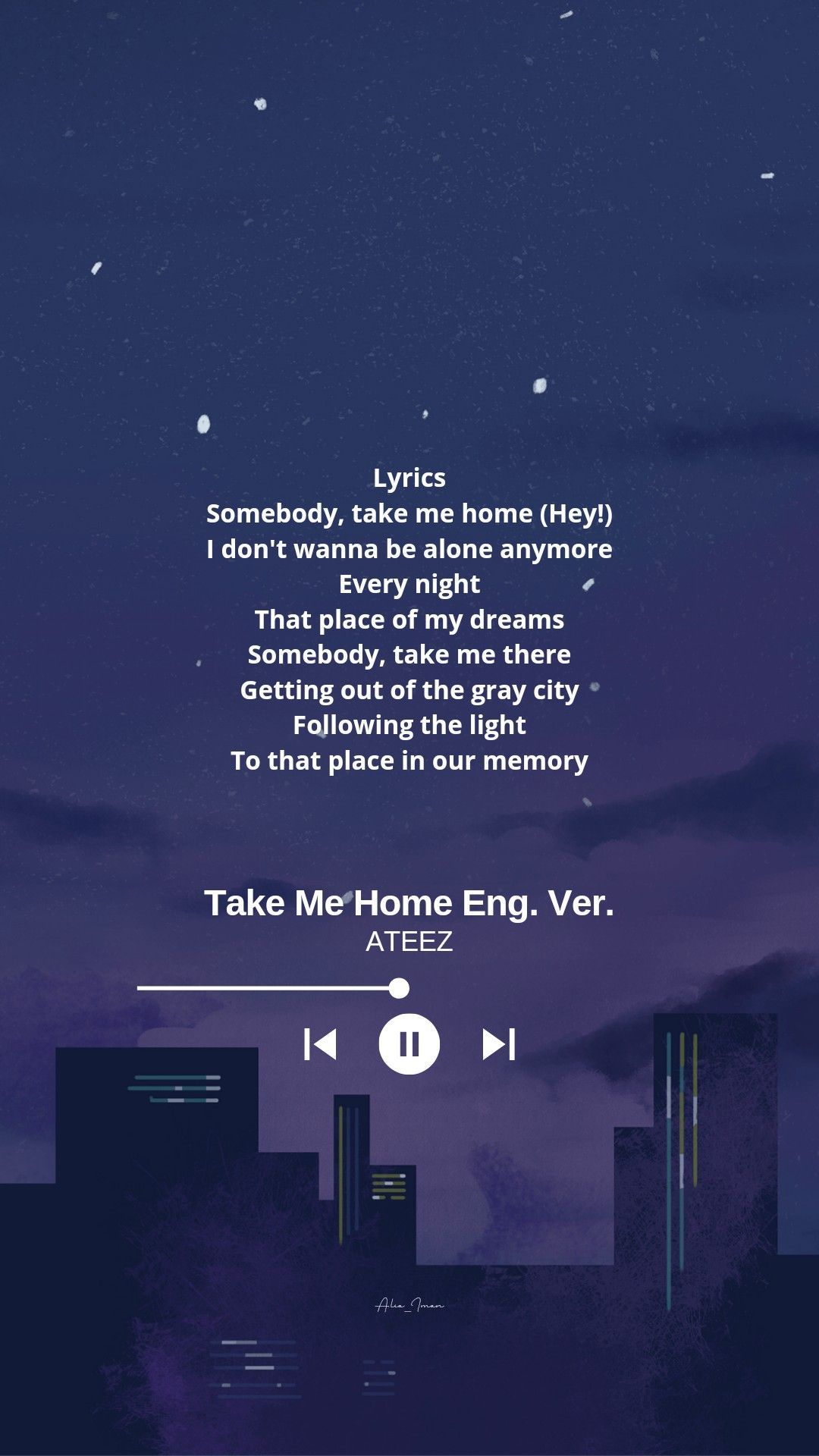 1080x1920 Ateez Lyrics Wallpaper
