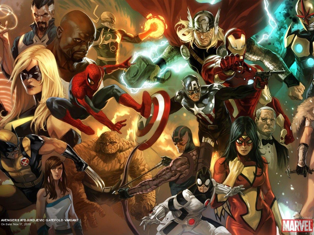 1280x960 Marvel Superheroes Wallpaperx960