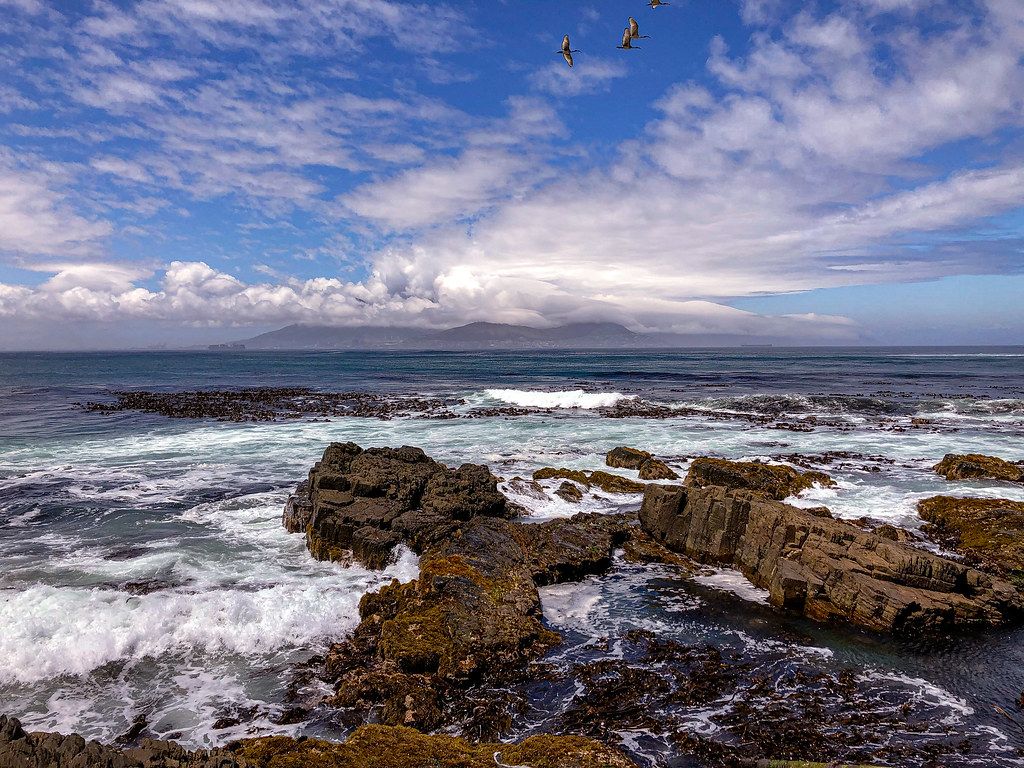1024x768 Cape Town from Robben Island. A captivating view from Robbe