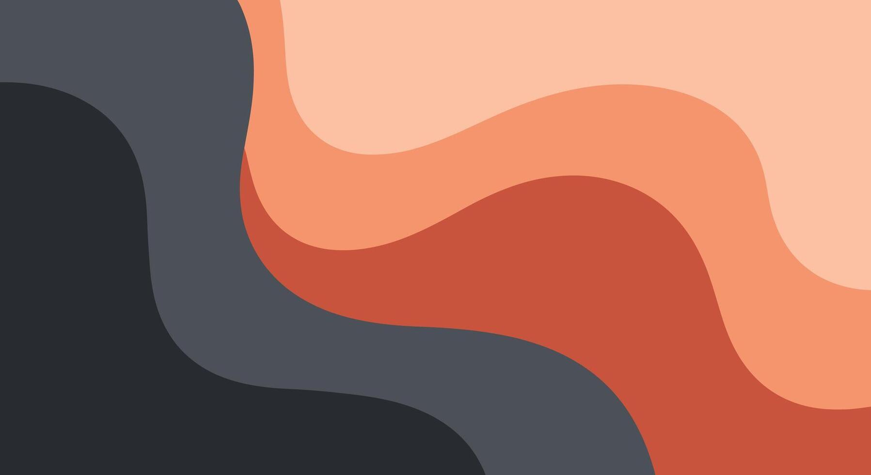 1797x980 Smooth flowing abstract waves in modern warm color palette creates a calming and elegant visual background