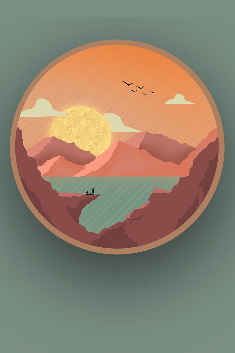 800x1200 HD summer minimalism wallpaper