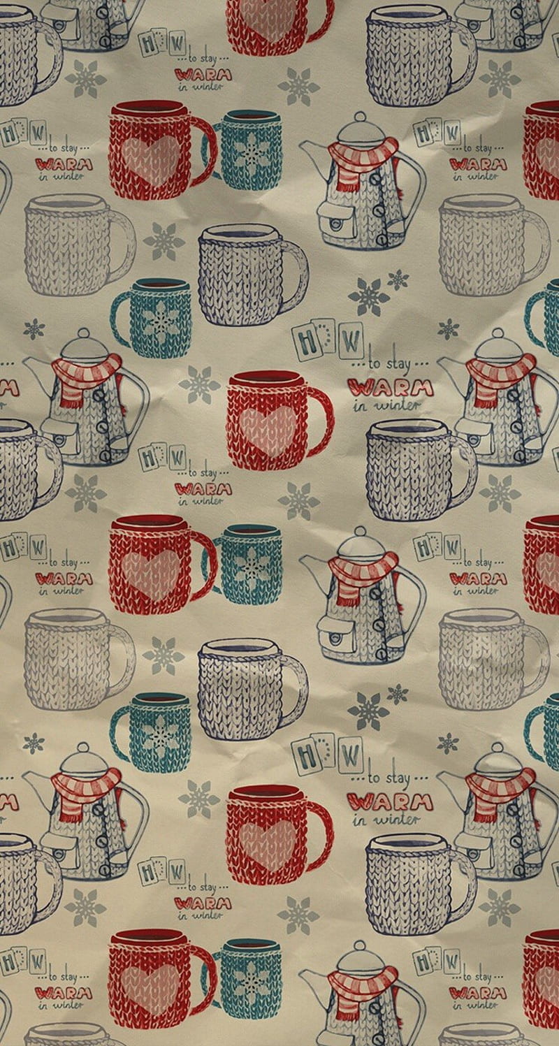 800x1497 Cozy, winter, pattern, , tumblr, HD phone wallpaper