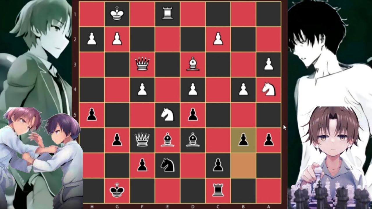 1280x720 COTE: visual novel. Shiro vs Ayanokoji. #ayanokoji #chess #visualnovel #shiro #whiteroom #video