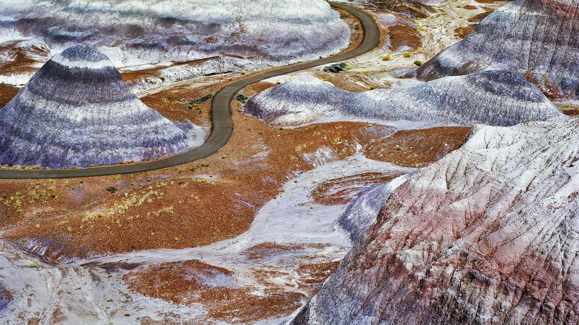 1920x1080 Painted Desert Blue Mesa in Petrified Forest National Park, Arizona, USA. Windows Spotlight Image