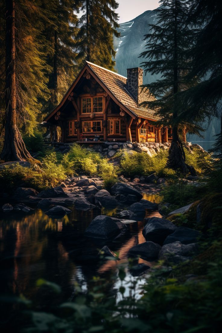 736x1104 fall aesthetic cabin