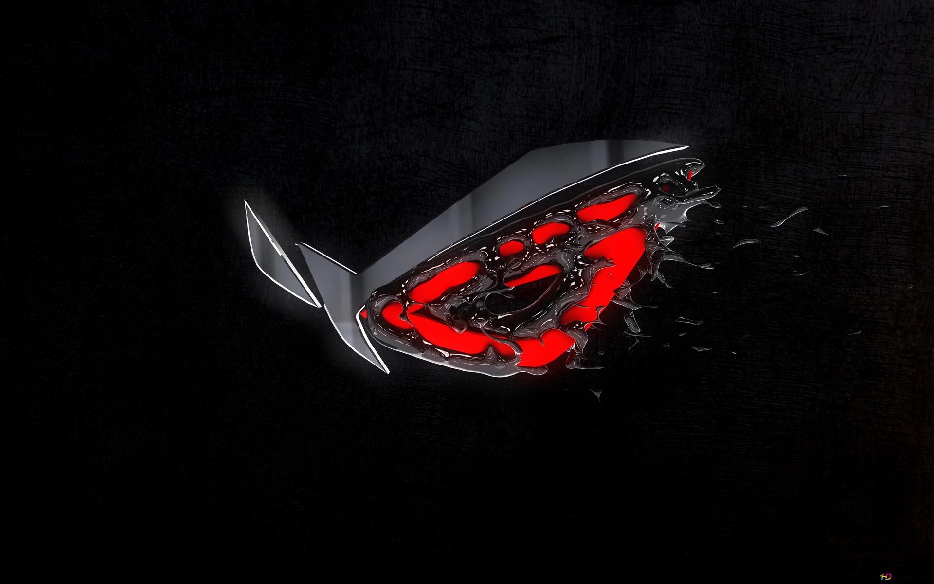 1920x1200 Asus ROG (Republic of Gamers) Dark Metal Logo 4K wallpaper download