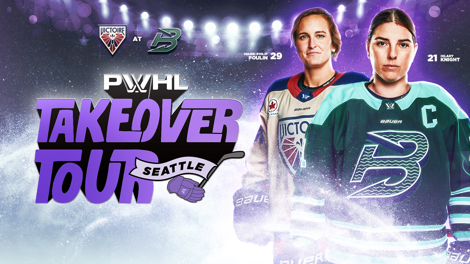1600x900 PROFESSIONAL WOMEN'S HOCKEY LEAGUE (PWHL) OPENS CREDENTIAL APPLICATION FOR PWHL TAKEOVER TOUR™ SEATTLE Pledge Arena